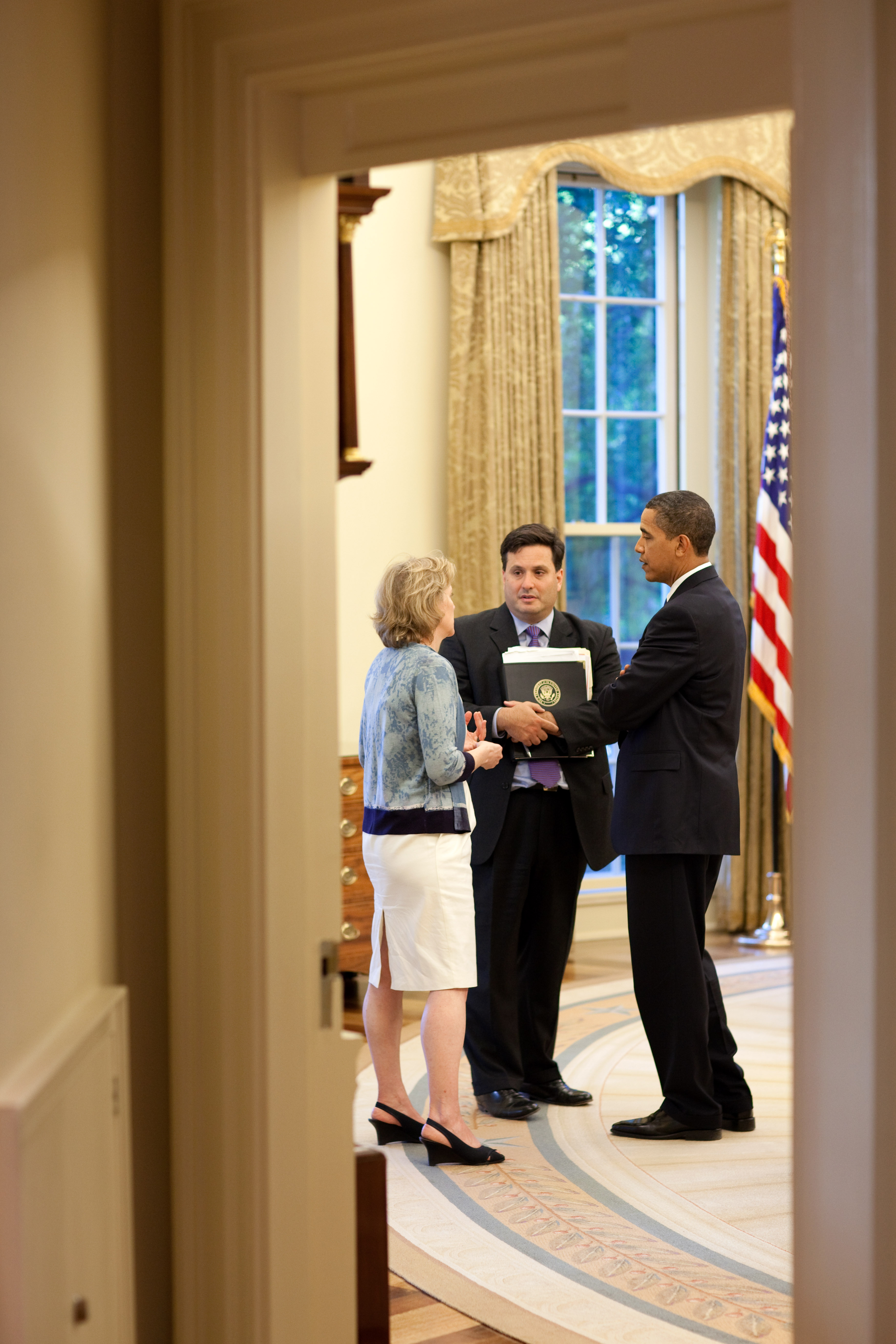 President Obama Meets with Ron Klain