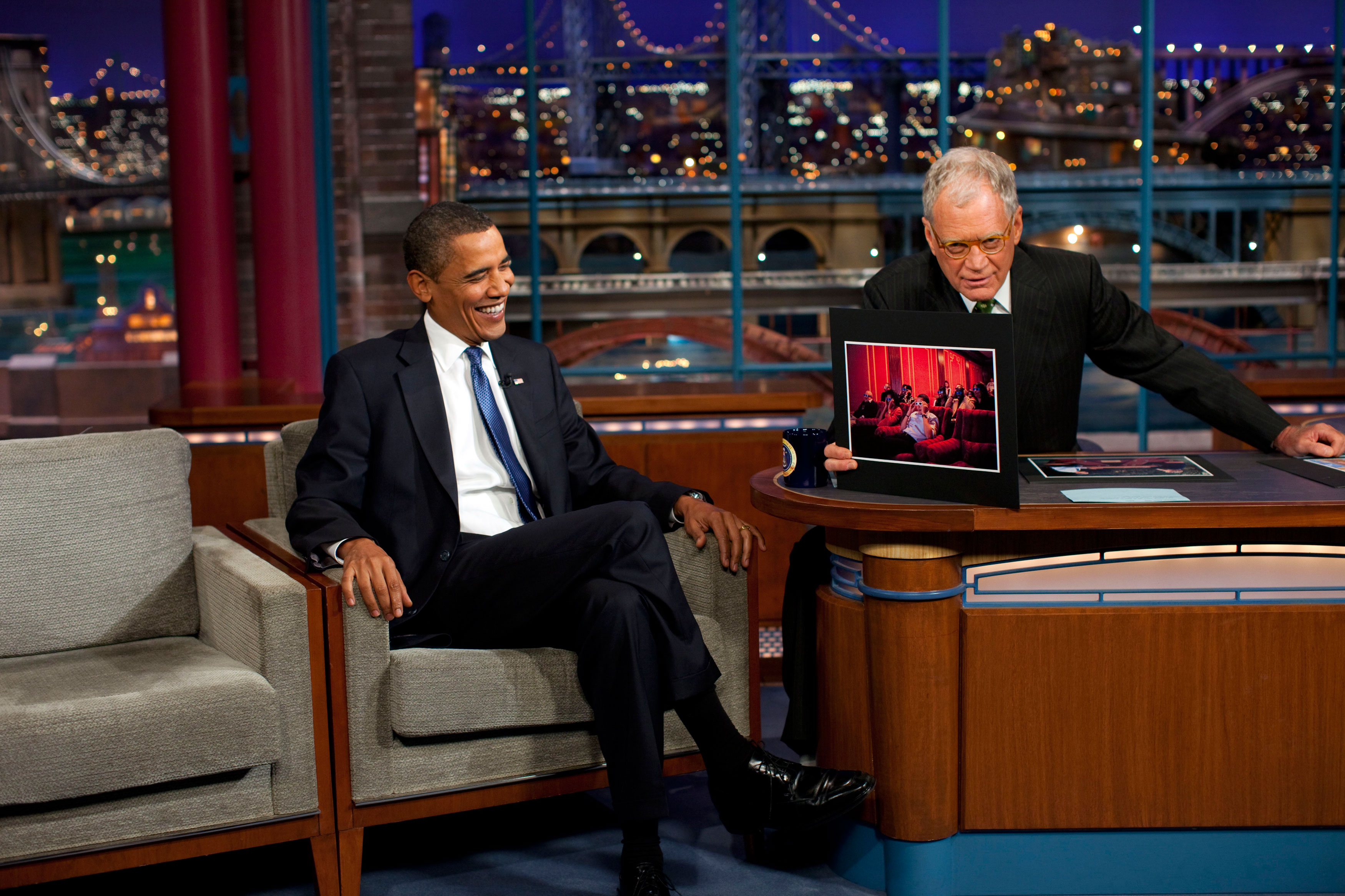 President Obama on Letterman 2009