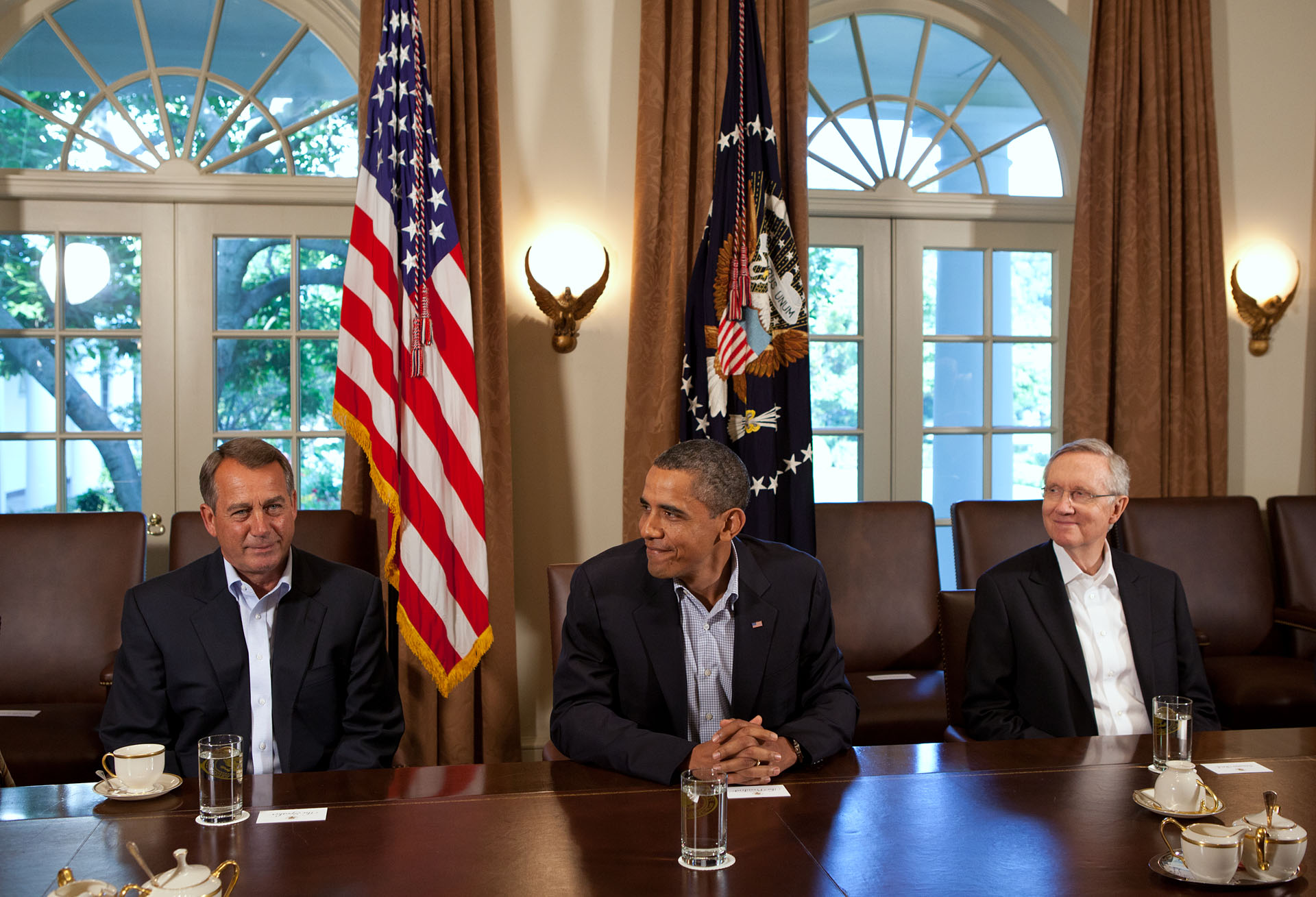 President Barack Obama Meets with Congressional Leadership in the Cabinet Room