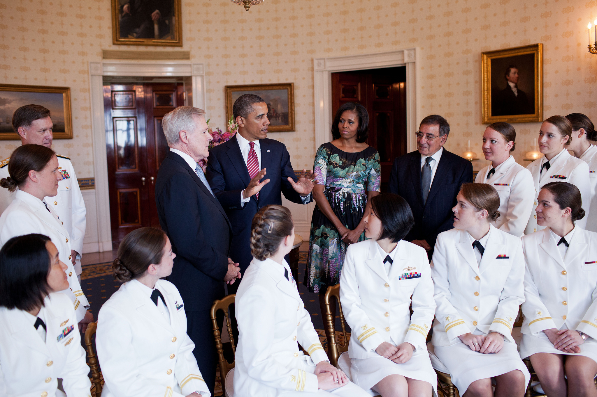 Women Submariners Visit the White House 5 29 12