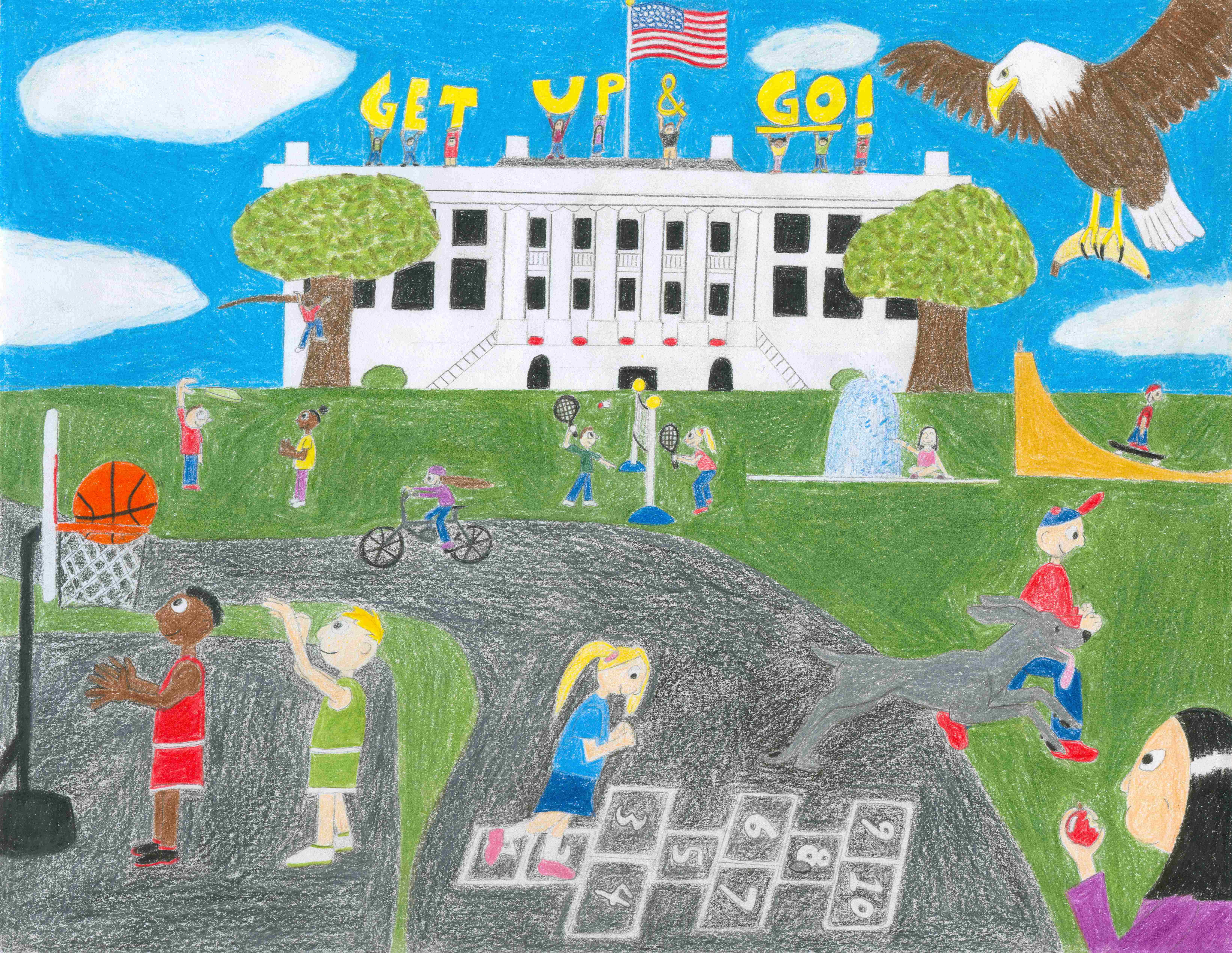 Easter Egg Roll cover artwork co-winner selected was created by Alyssa Pendergast