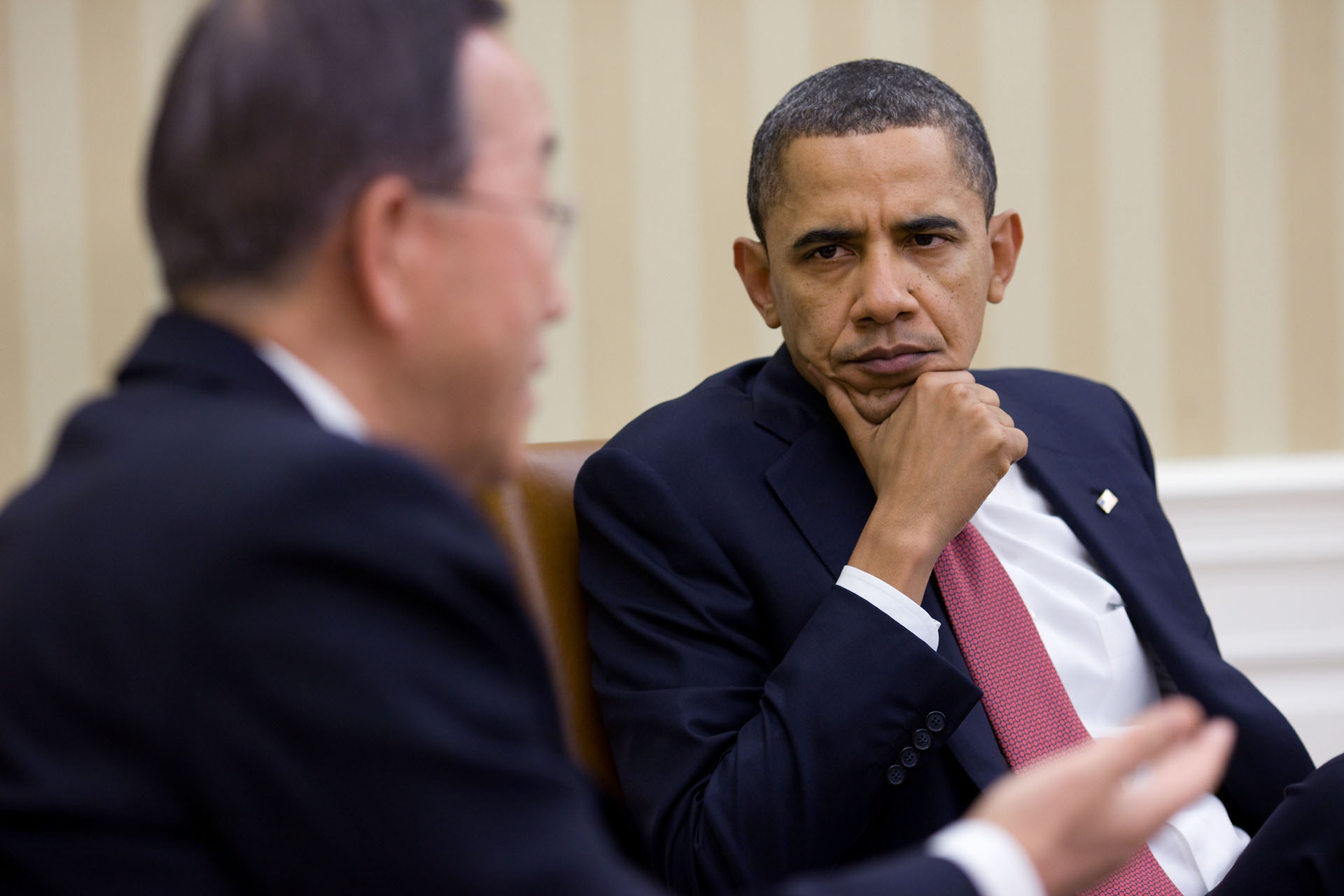 President Obama Meets with Secretary-General of the United Nations Ban Ki-Moon