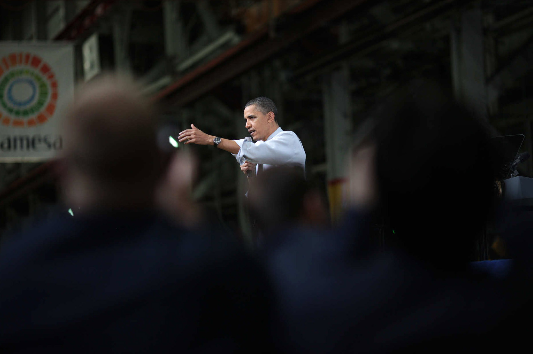 President Obama visits Gamesa Wind PA factory 