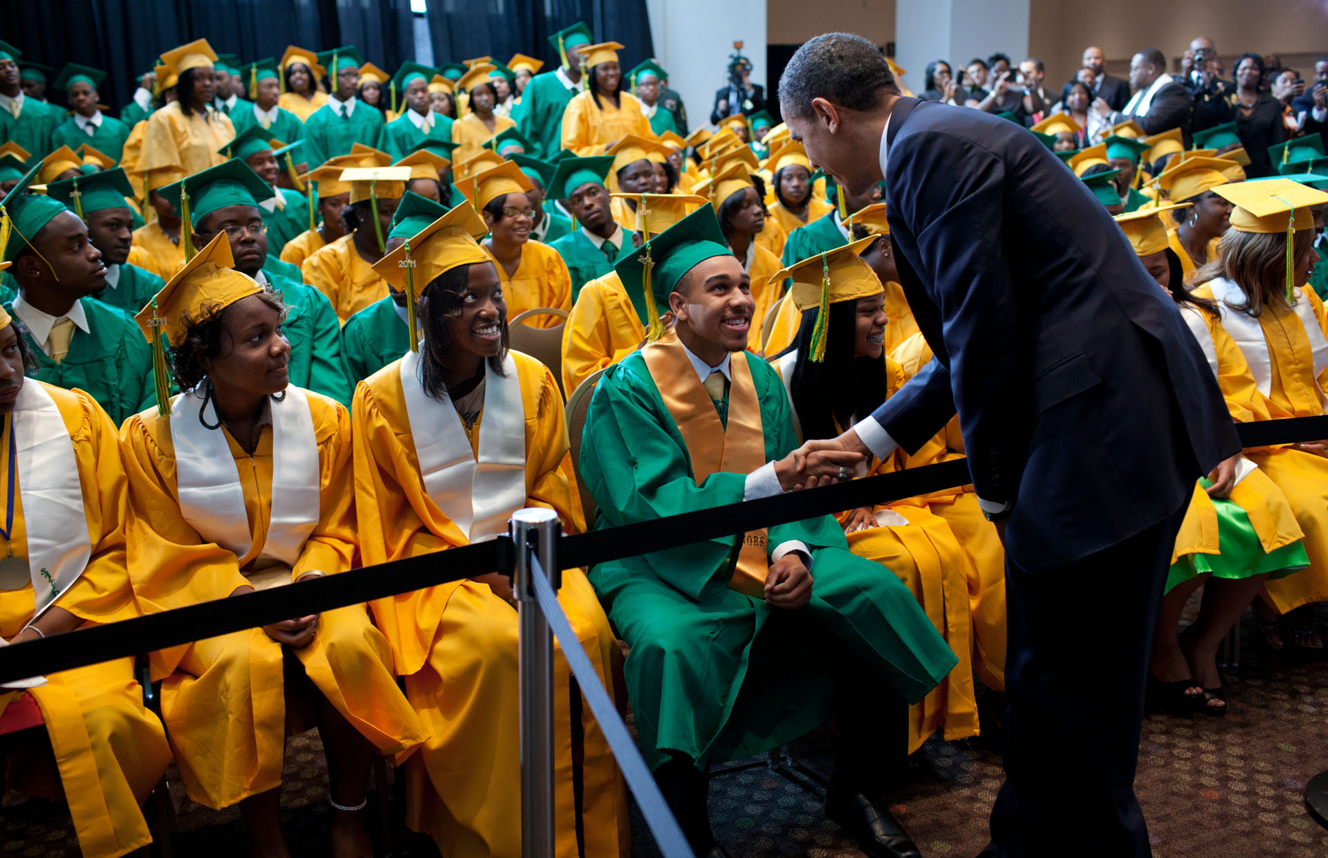 President Obama Surprises Students at Booker T. Washington