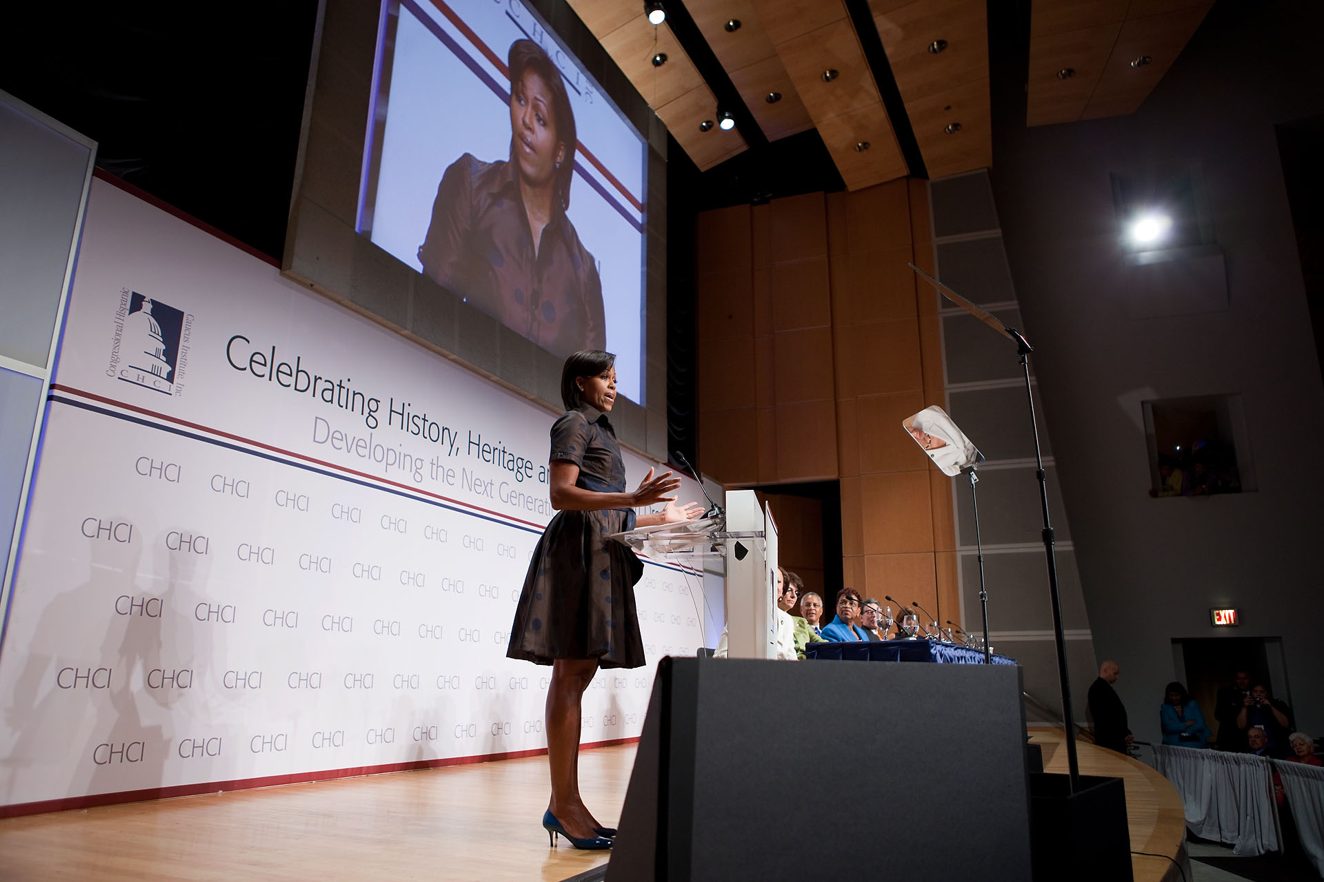 First Lady Michelle Obama delivers remarks before the Congressional Hispanic Caucus Institute 