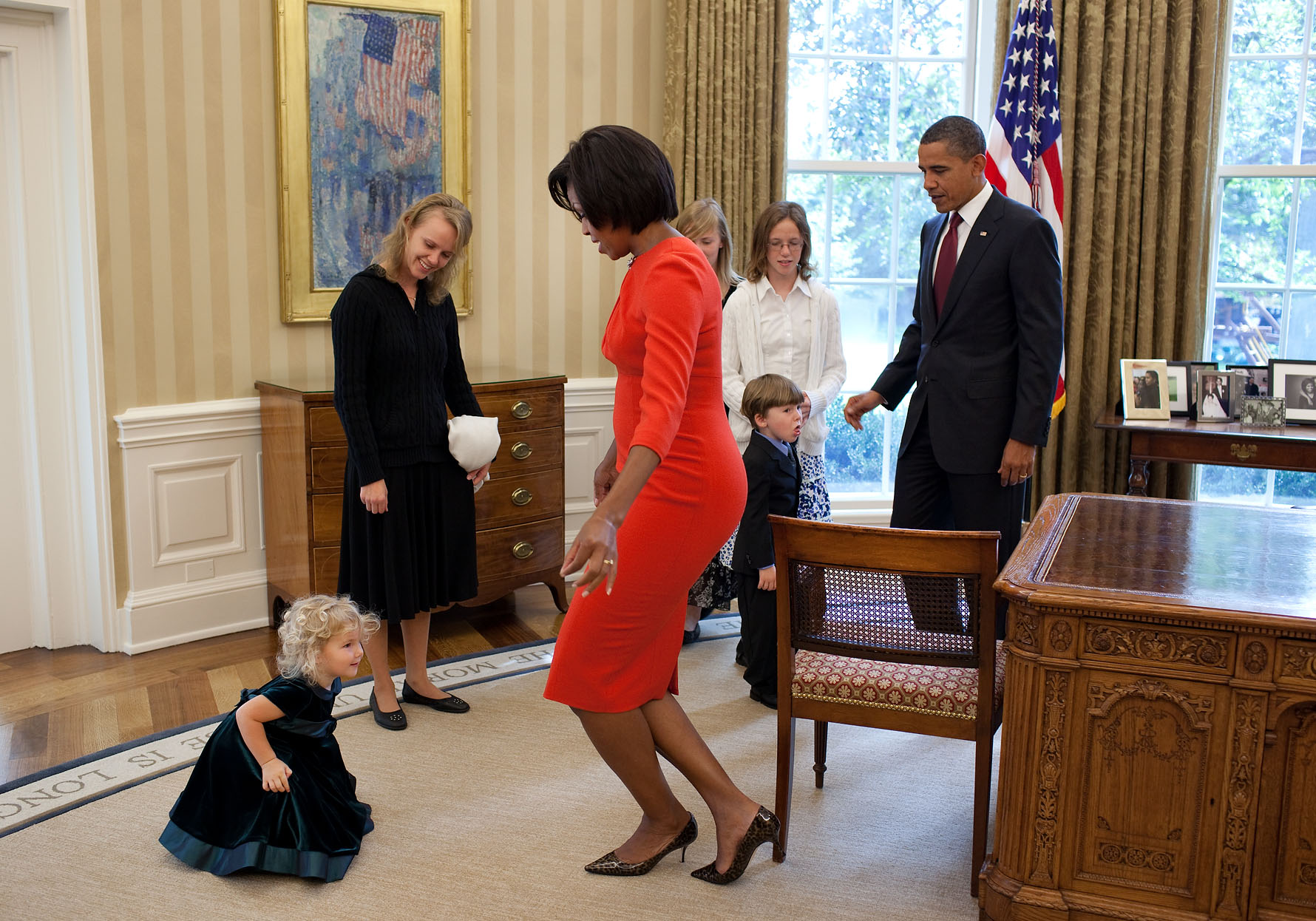 Curtsies in the Oval Office