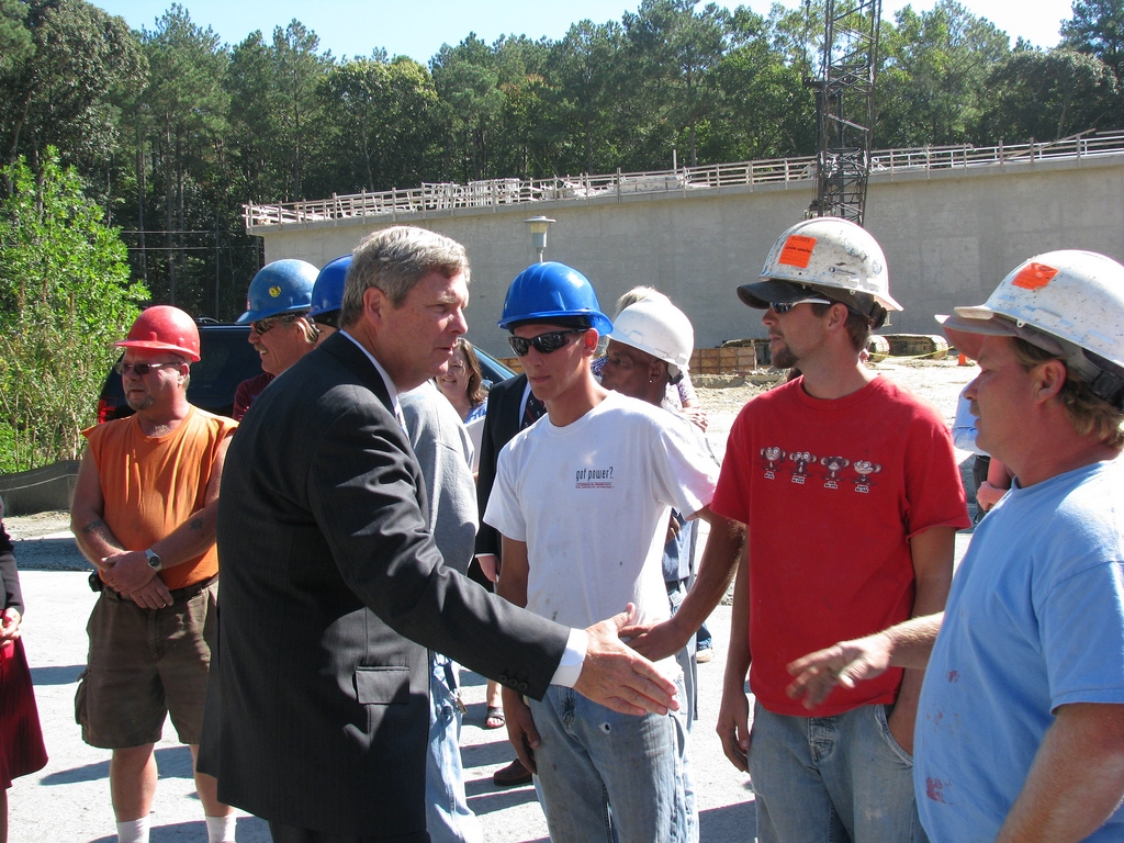Secretary Vilsack with Construction Workers in Berlin, MD