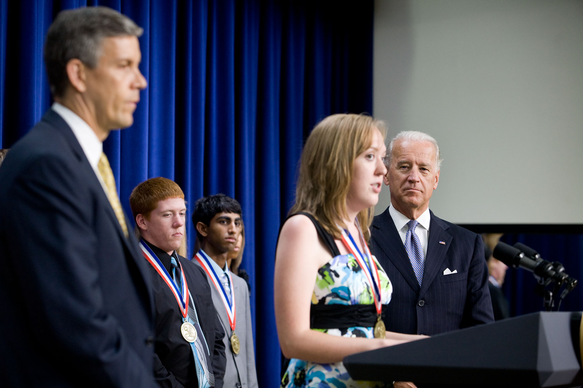 Vice President Biden Speaks to All-America Service Team 