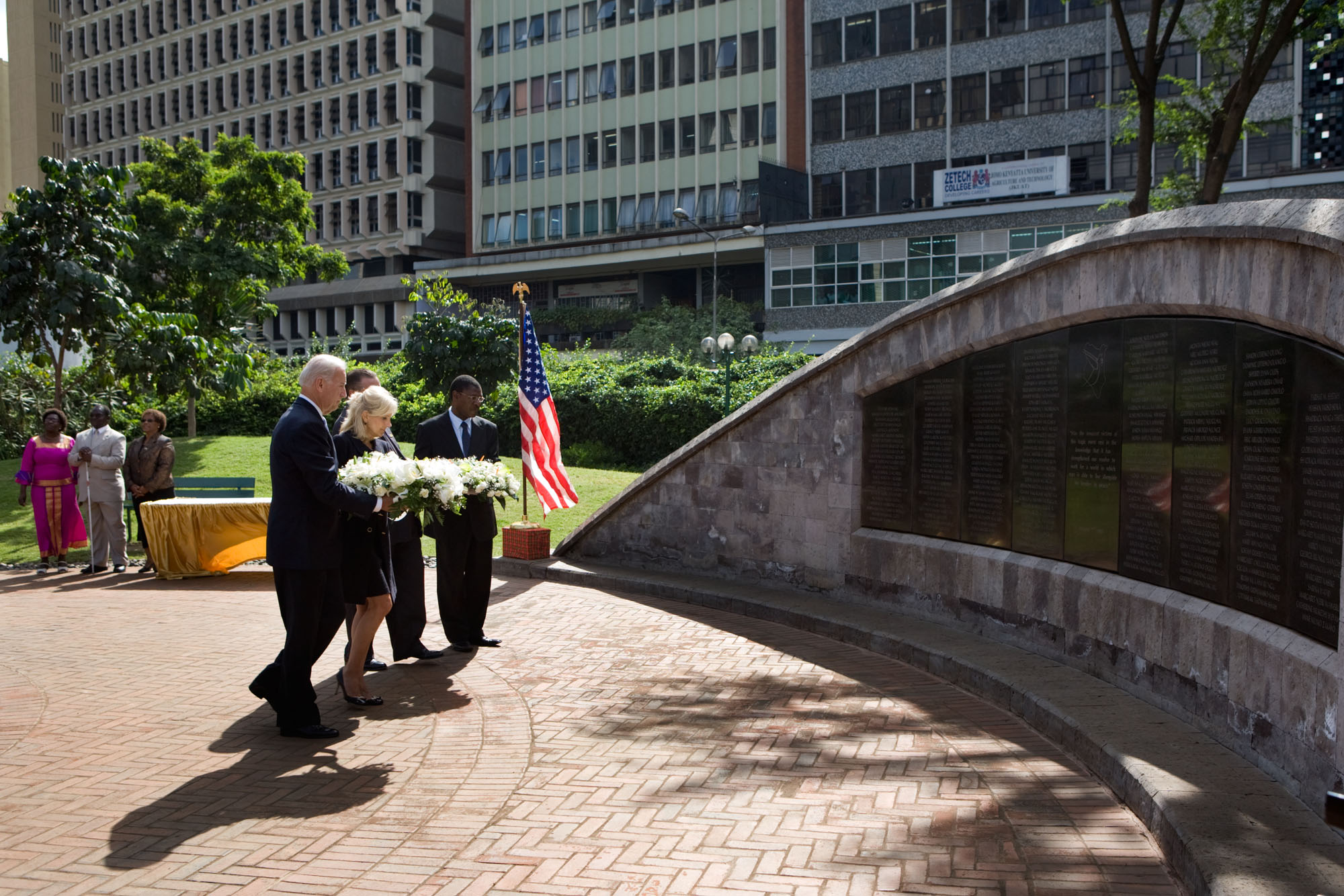 Vice President Joe Biden and Dr. Jill Biden Visit August 7 Memorial Park.