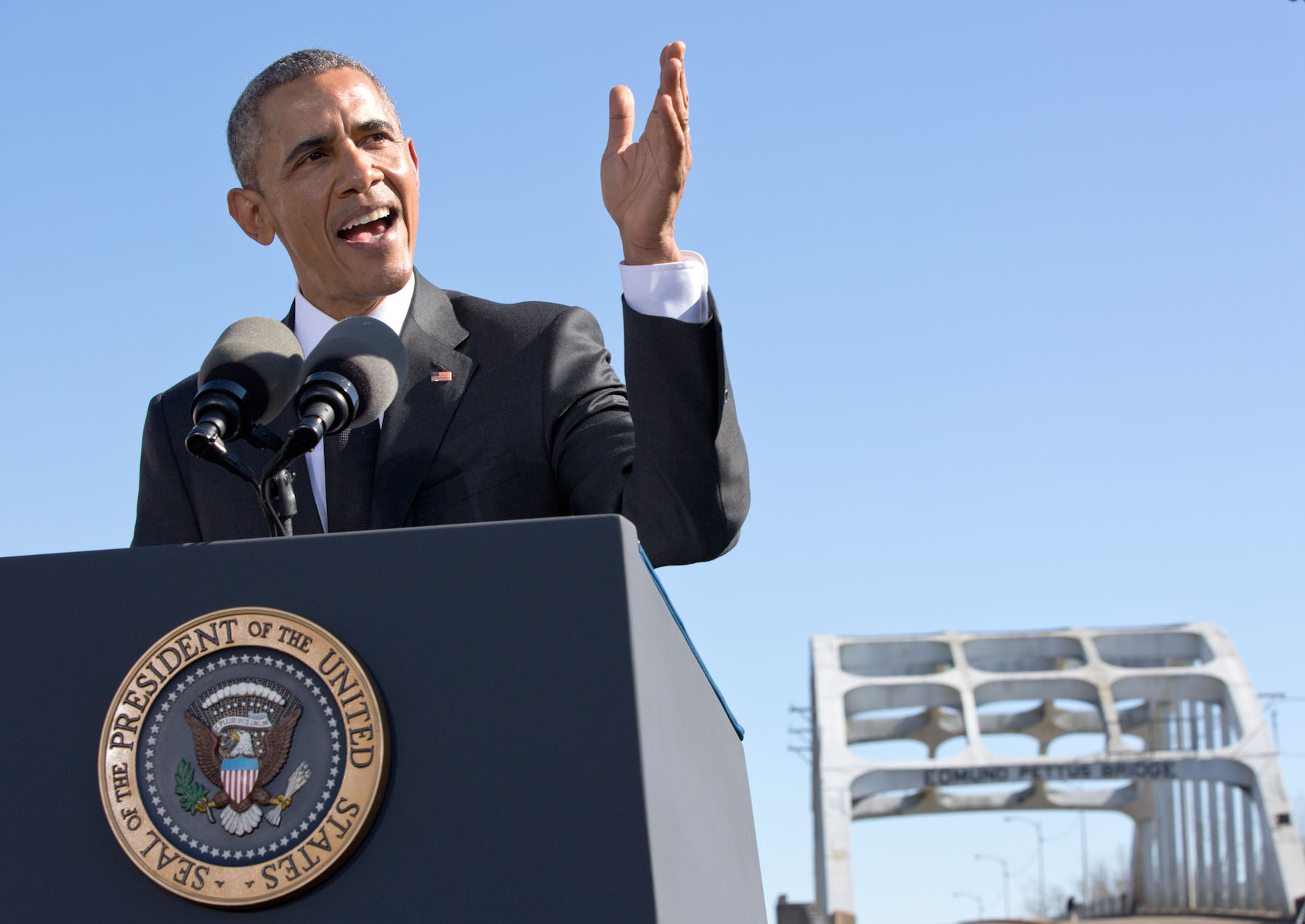 President Obama makes remarks to commemorate the 50th Anniversary of the 