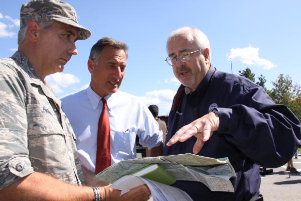 FEMA Administrator Craig Fugate responds to Hurricane Irene in Vermont