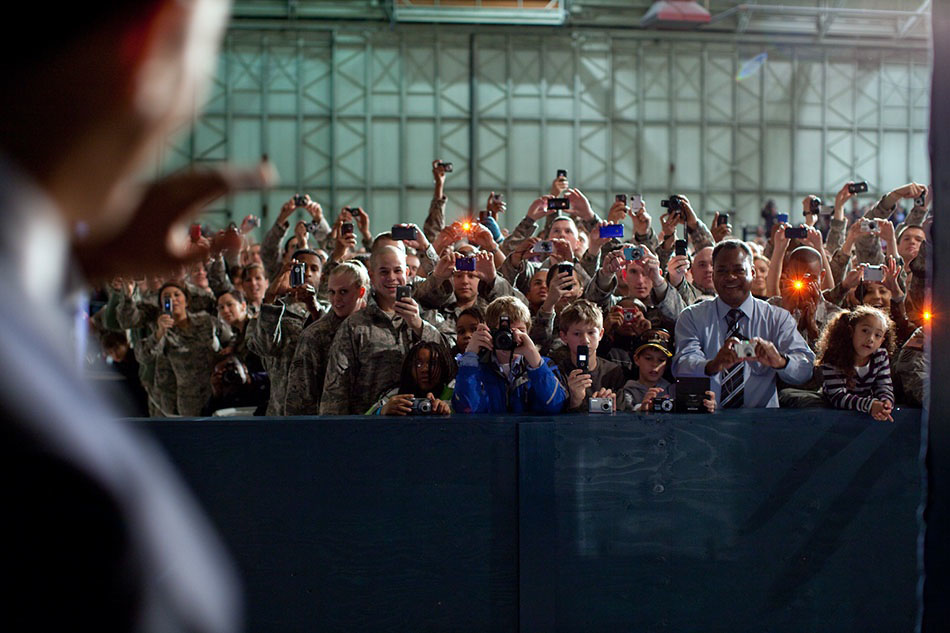 President Greets Troops in Alaska