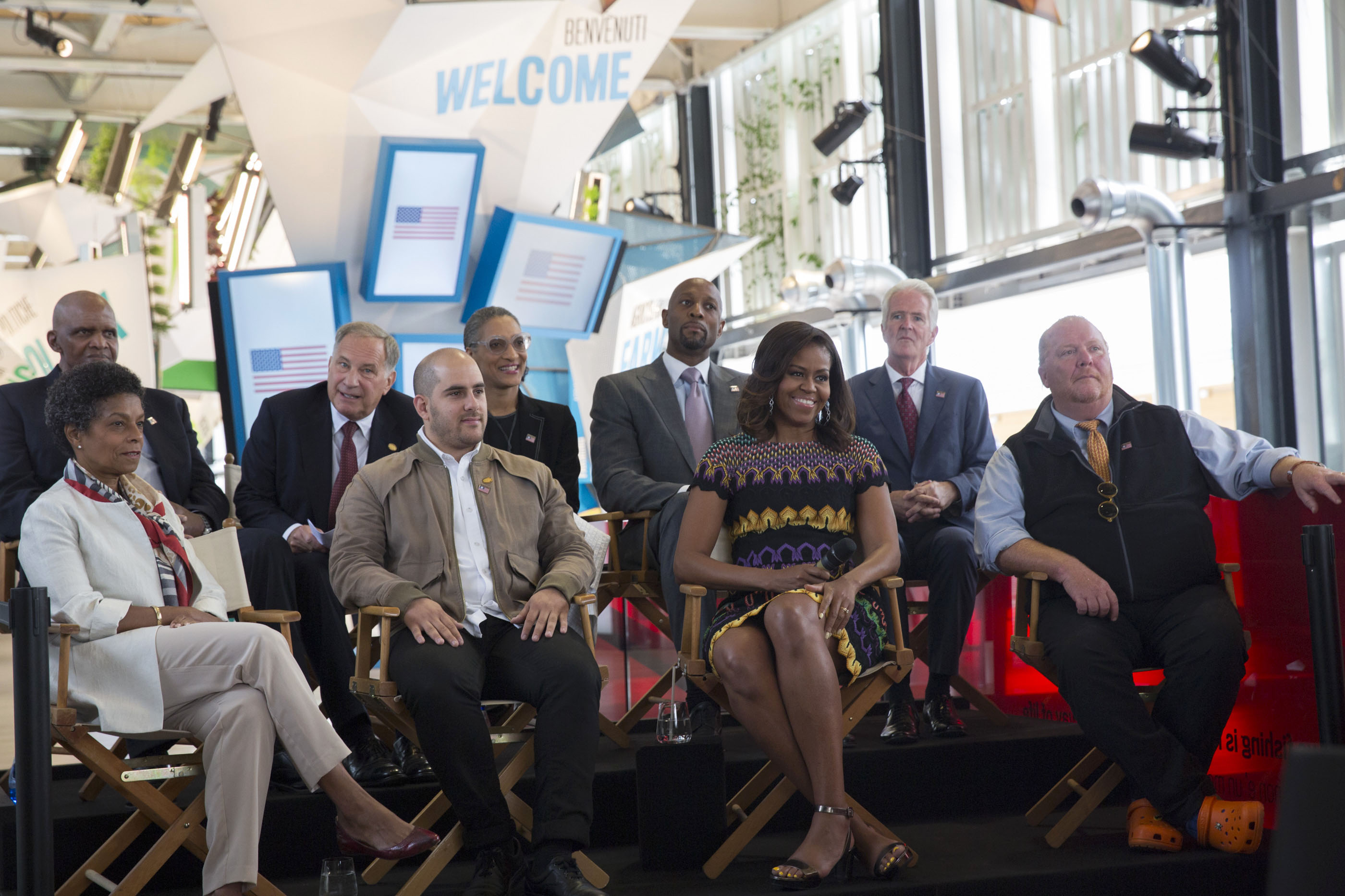 First Lady Michelle Obama and the US Delegation at Milan's World Expo