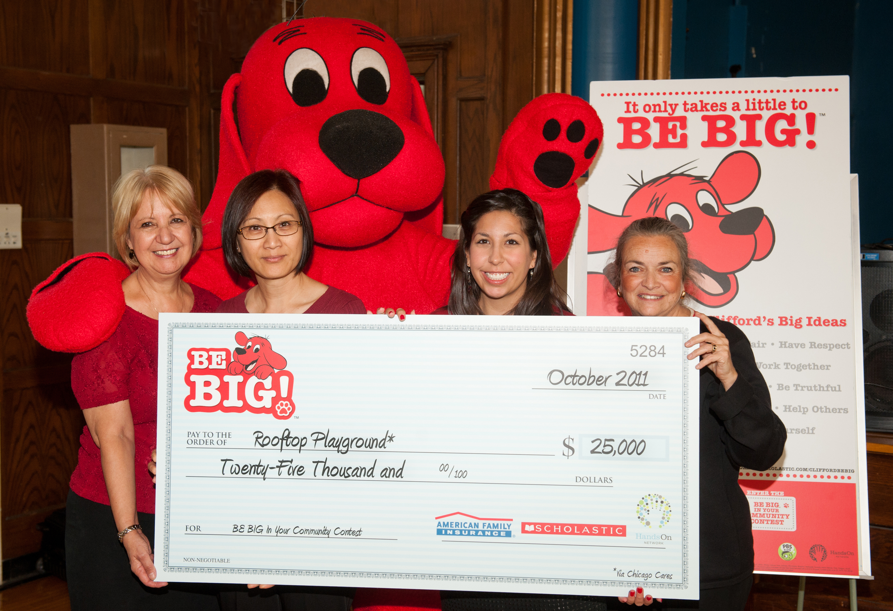 St. Edmund School, Winners of the Third Annual Clifford the Big Red Dog® BE BIG™ In Your Community Contest