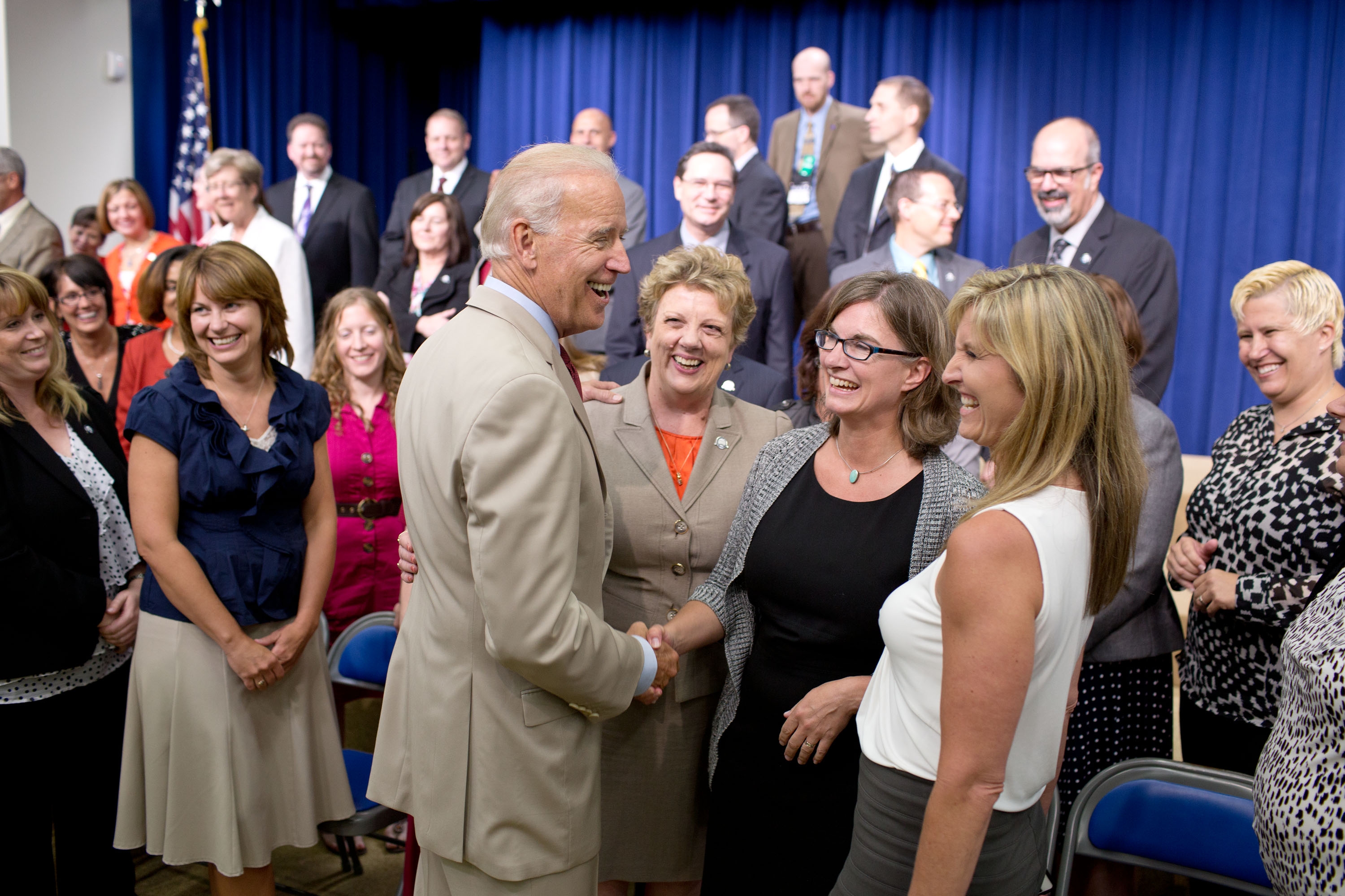 Biden greets teachers