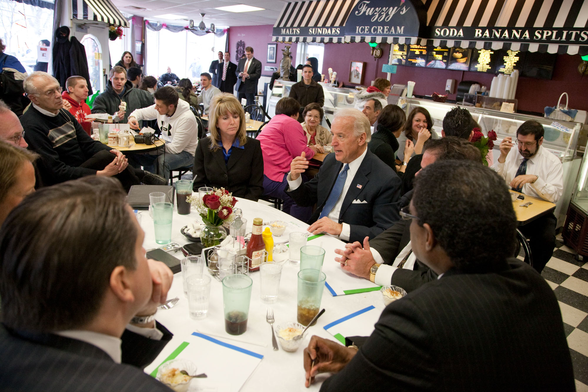 Vice President Biden Has Lunch in Saginaw, Michigan