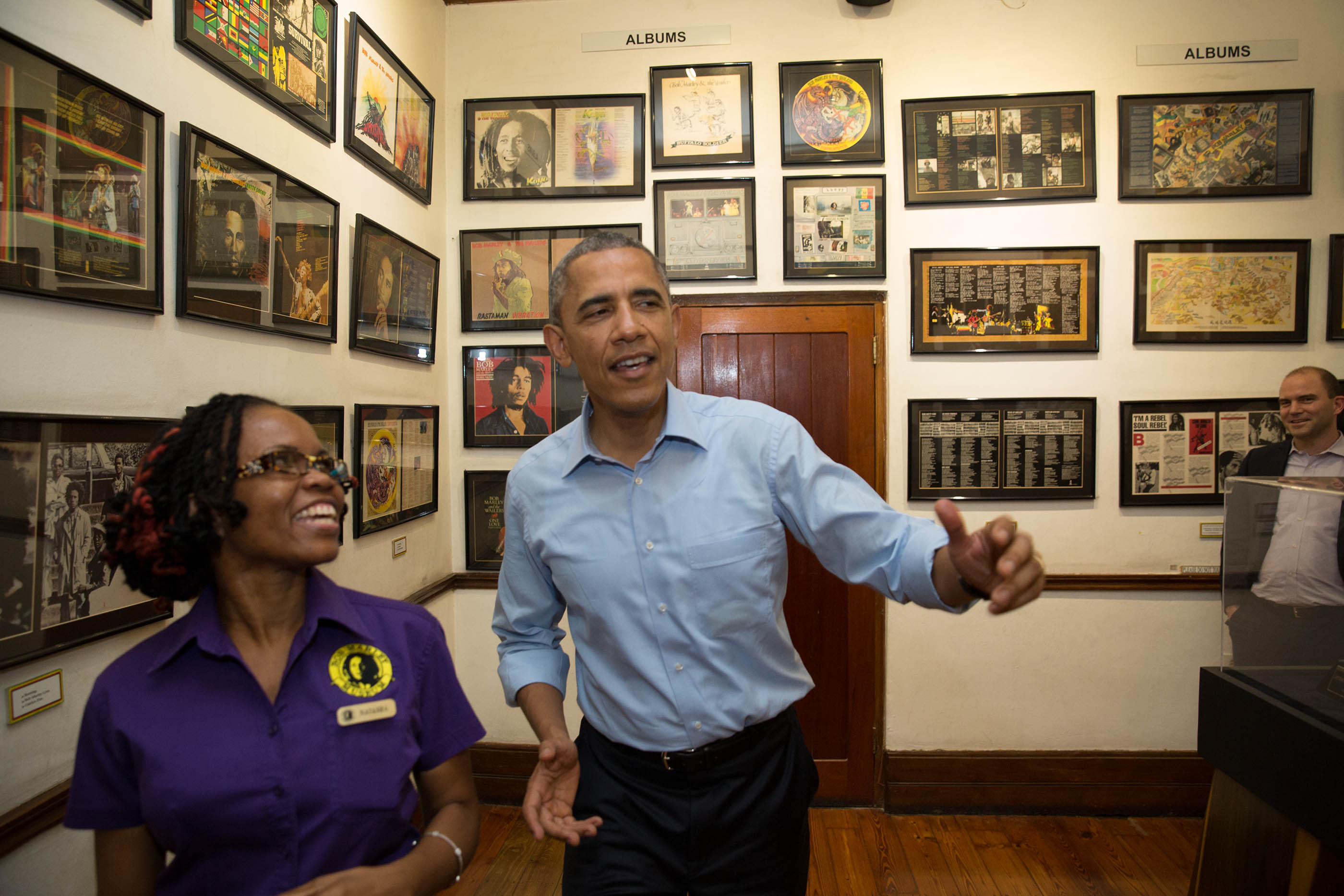 President Obama Visits the Bob Marley Museum 