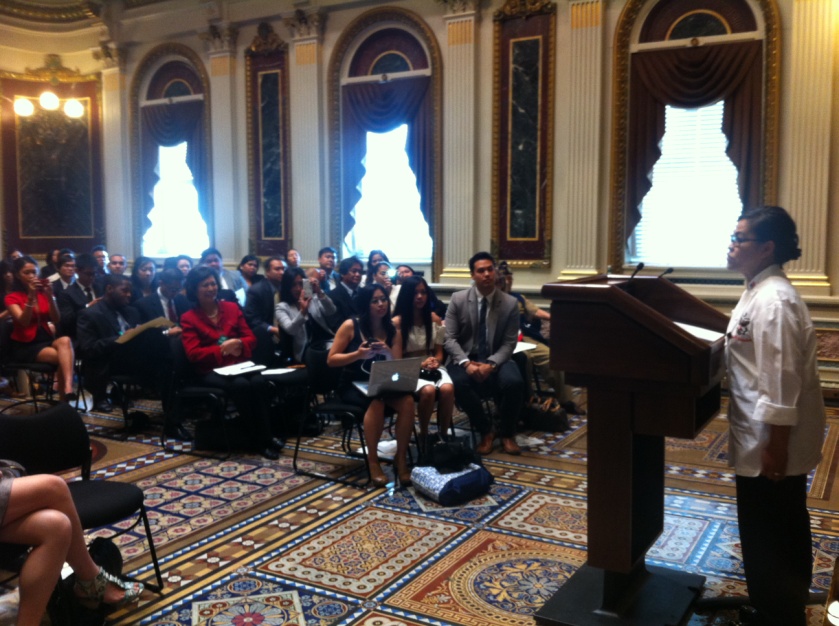 Cris Comerford at Filipino American Leaders Briefing