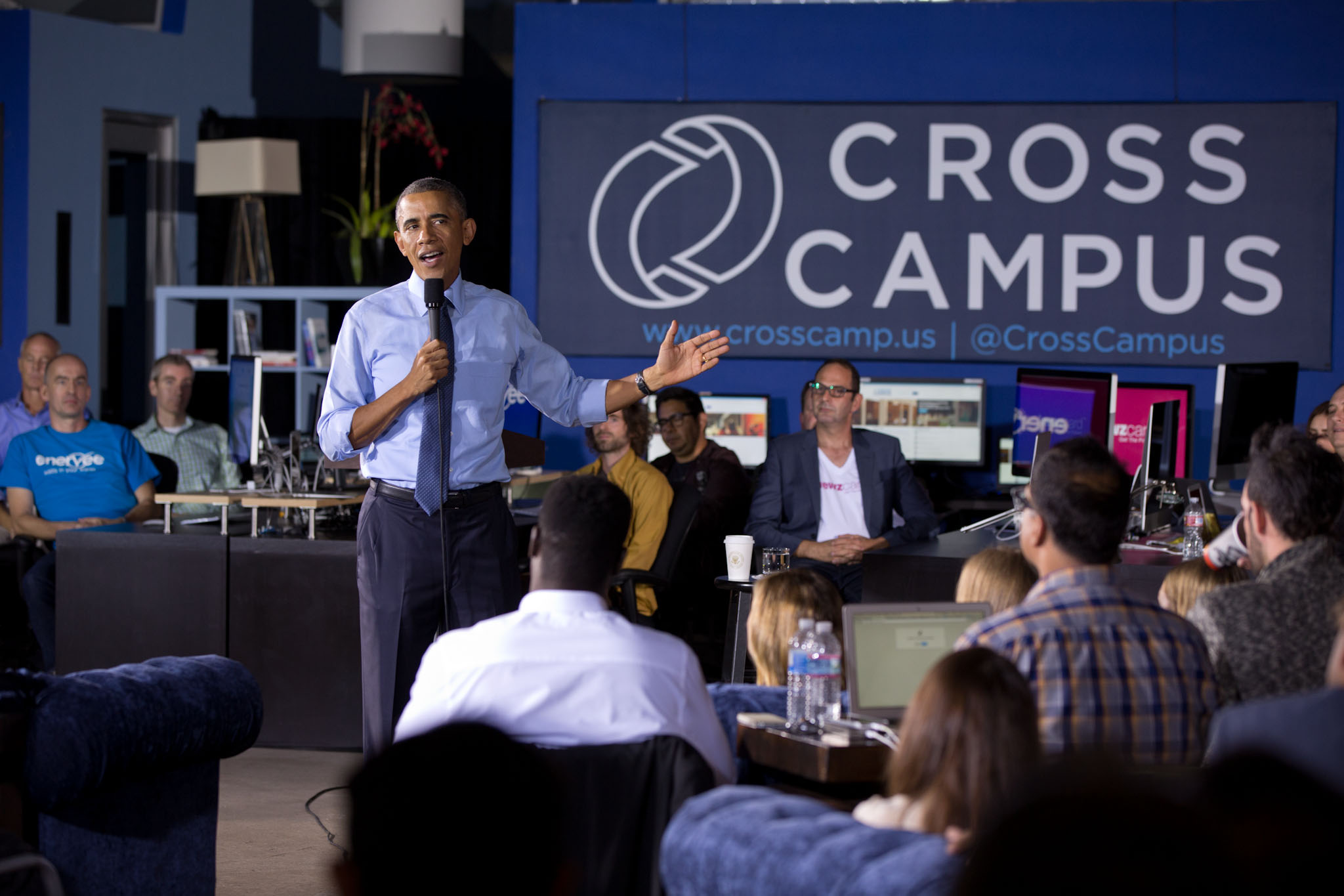 President Obama Speaks at Cross Campus
