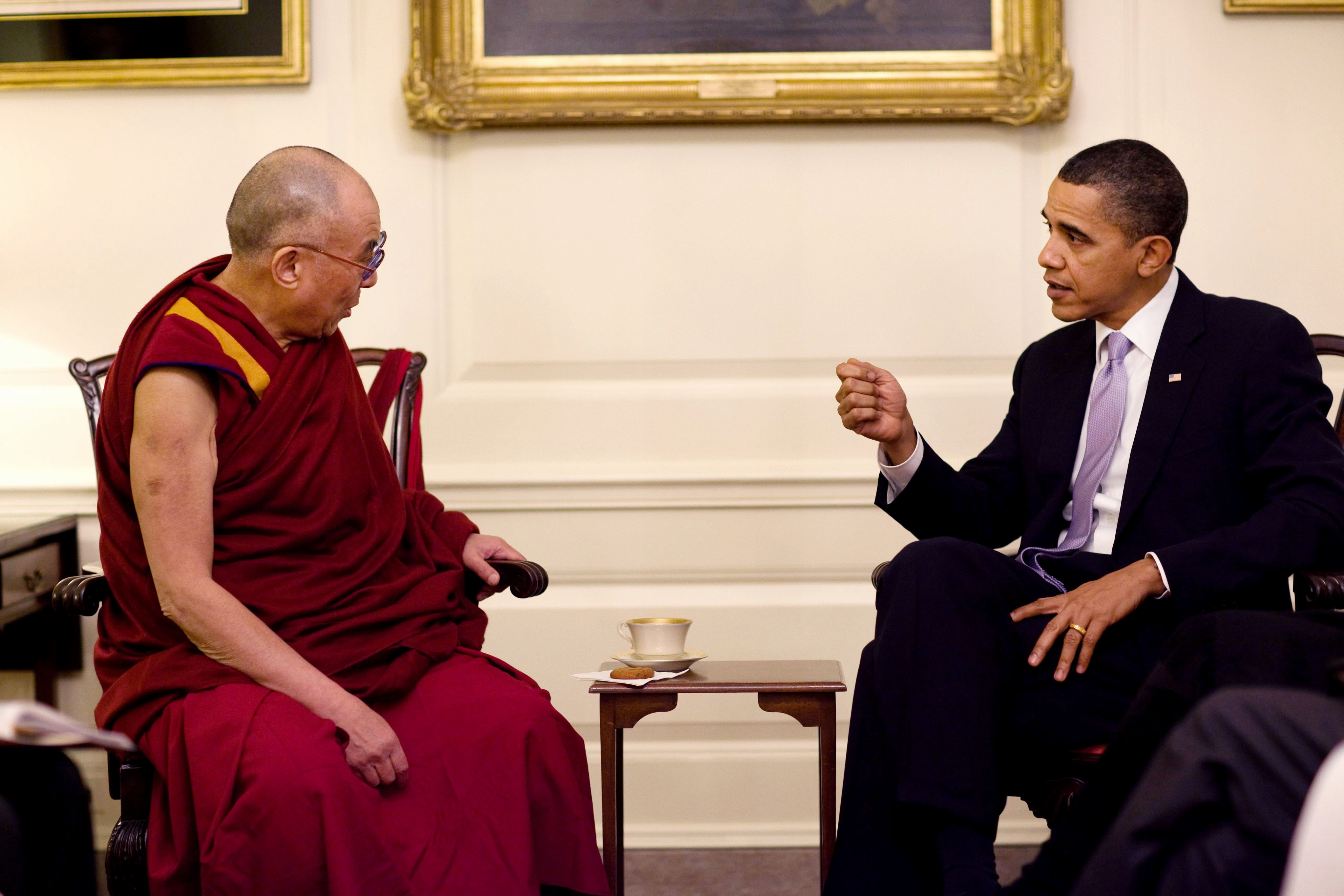 President Barack Obama meets with His Holiness the Dalai Lama