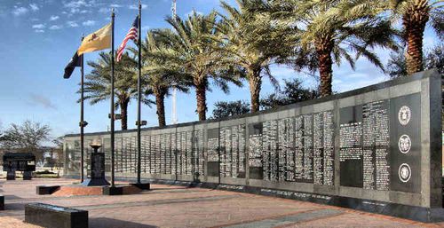 Duval County Veterans Memorial Wall in Jacksonville