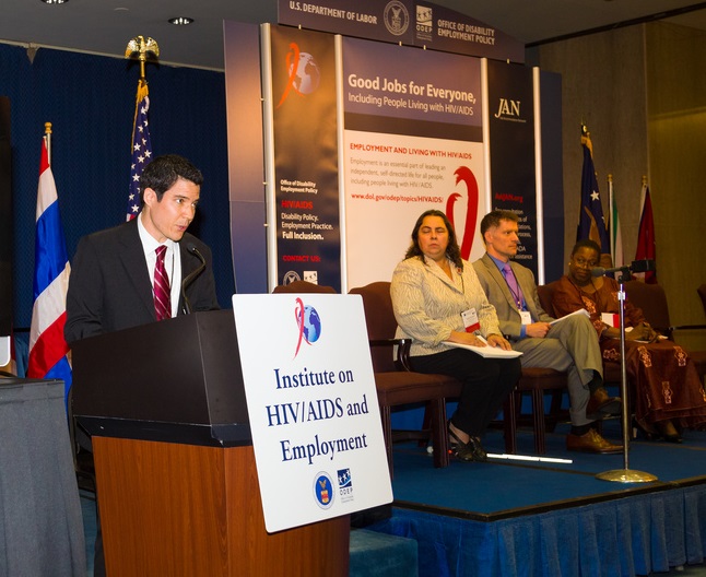 ODEP Chief of Staff Dylan Orr Speaking at the Labor Department's Institute on HIV/AIDS and Employment