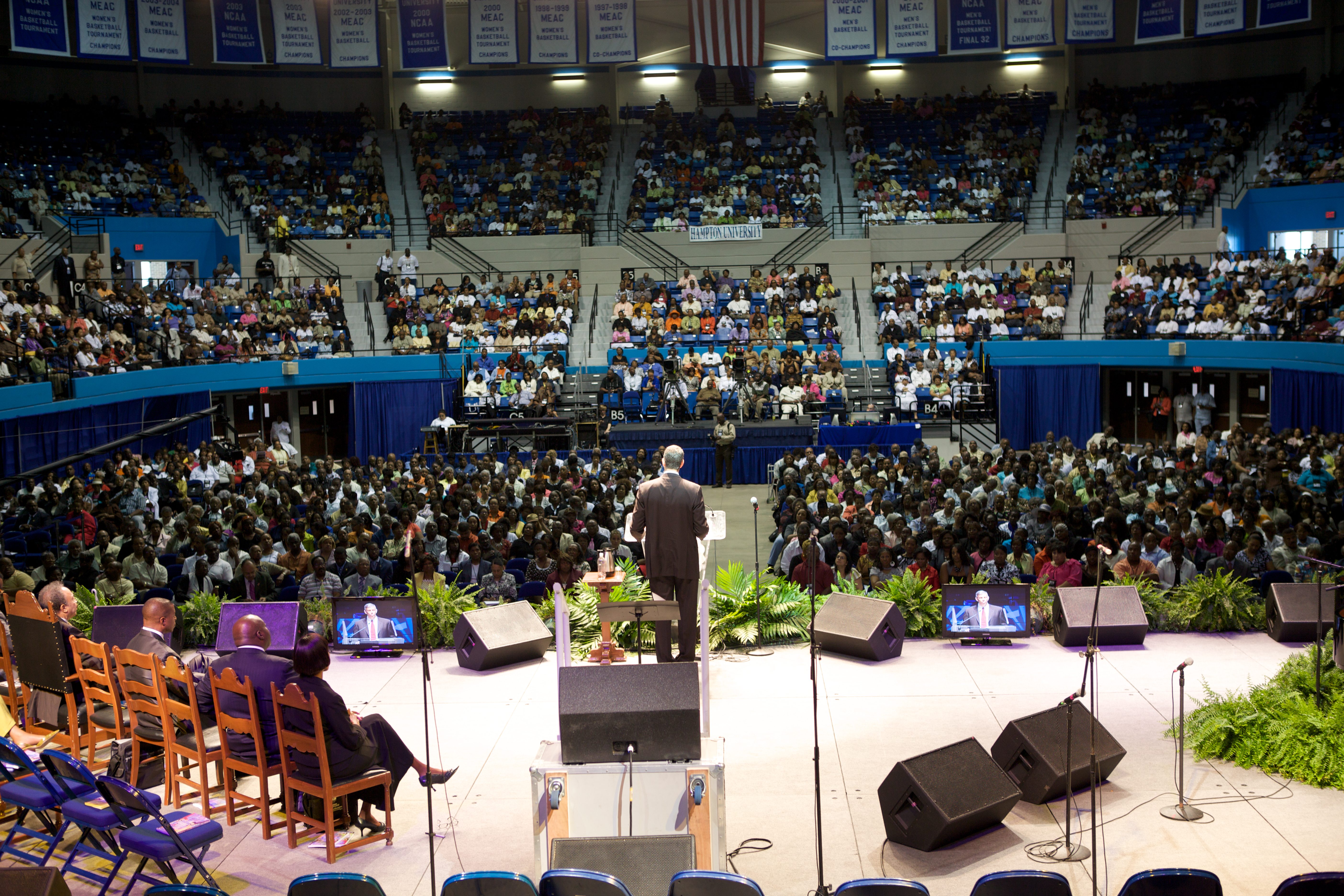 Secretary Arne Duncan Speaks at the 96th Annual Minister's Conference at Hampton University
