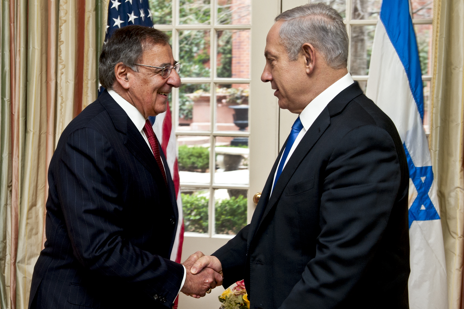 Secretary of Defense Leon Panetta with Prime Minister Benjamin Netanyahu