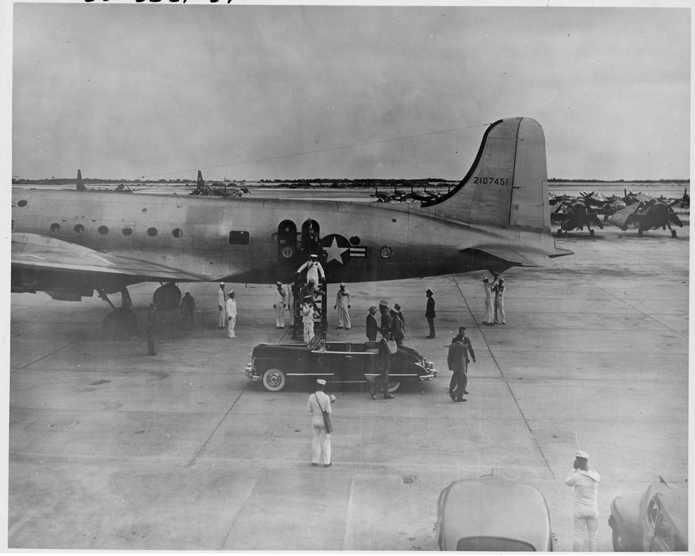 President Truman and the plane in the Everglades