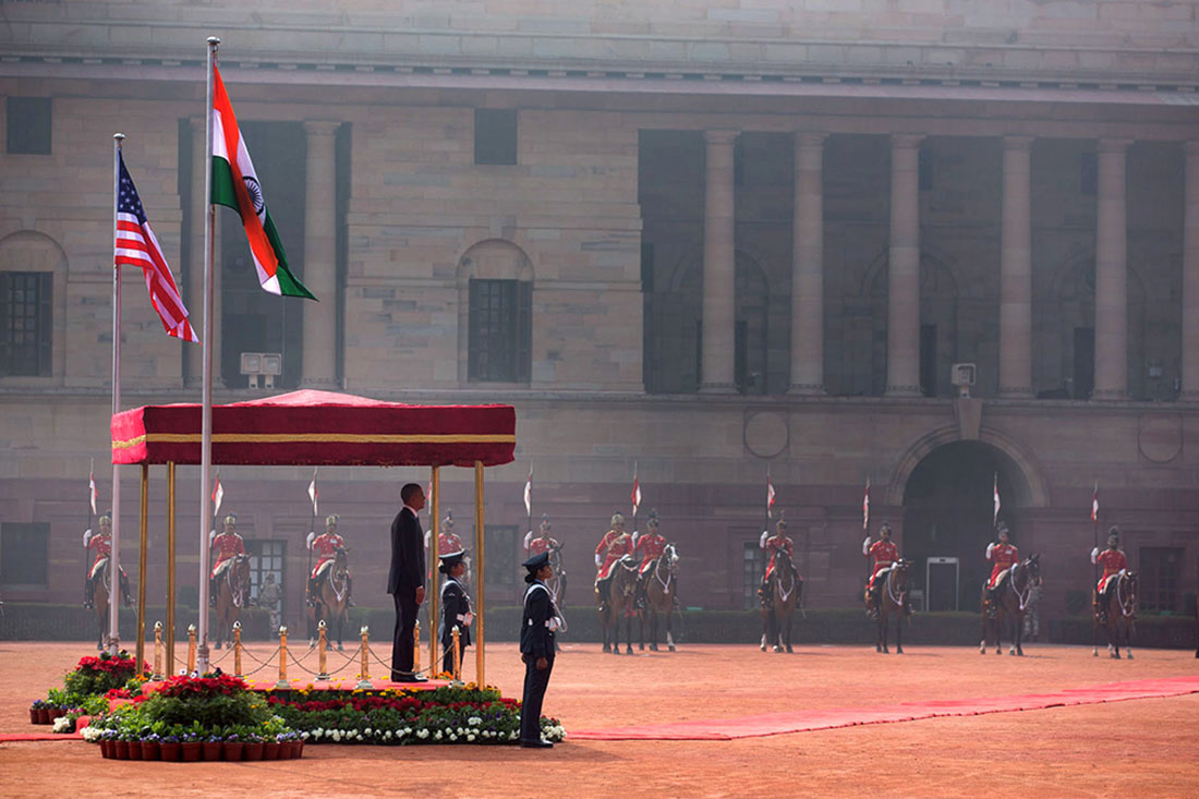 President Obama Participates in Official India Welcome