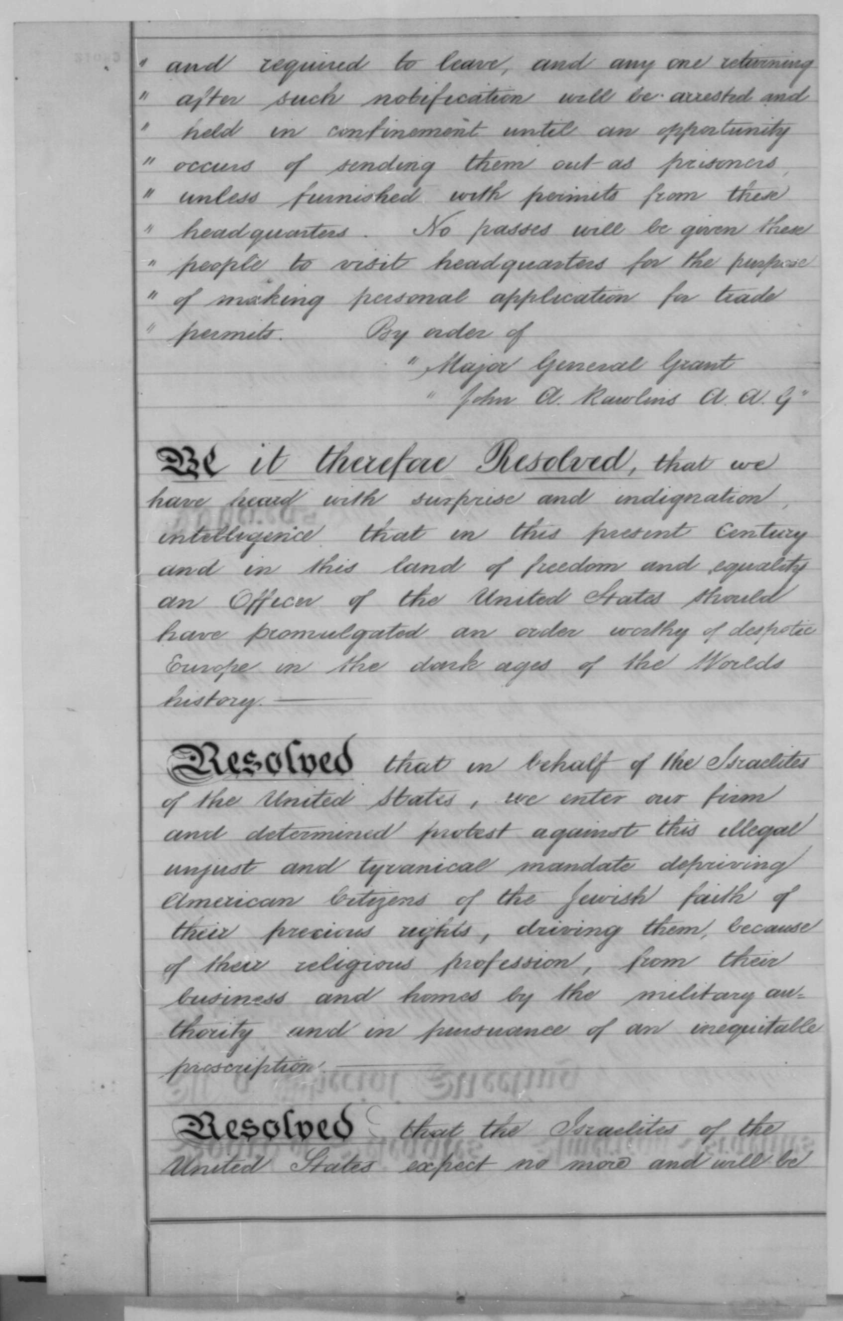 Abraham Lincoln Paper from Library of Congress
