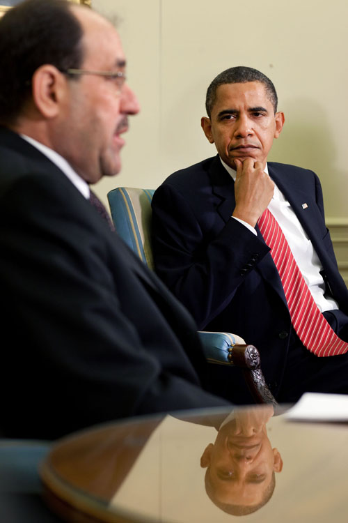 President Obama and Prime Minister Nuri al-Maliki 