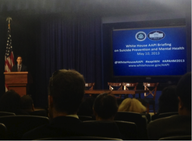 WHIAAPI and the White House Office of Public Engagement host a Briefing on Suicide Prevention and Mental Health, May 10, 2013. 