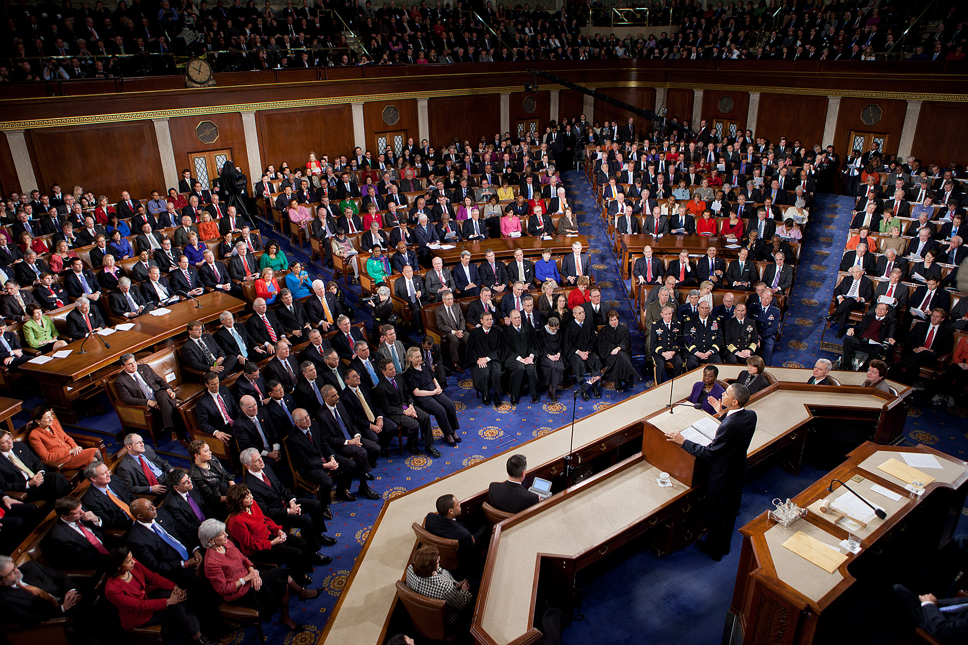 President Barack Obama Delivers The State Of The Union Address