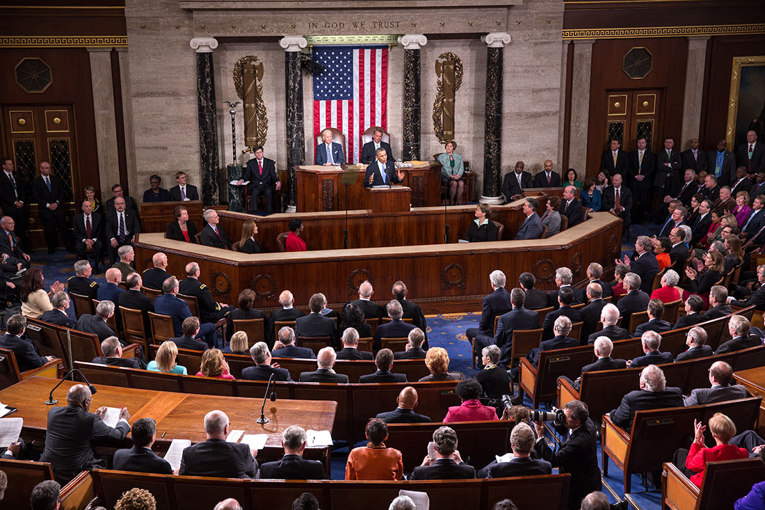 President Barack Obama delivers the State of the Union address in the House Chamber at the U.S. Capitol in Washington, D.C., Jan. 28, 2014. 