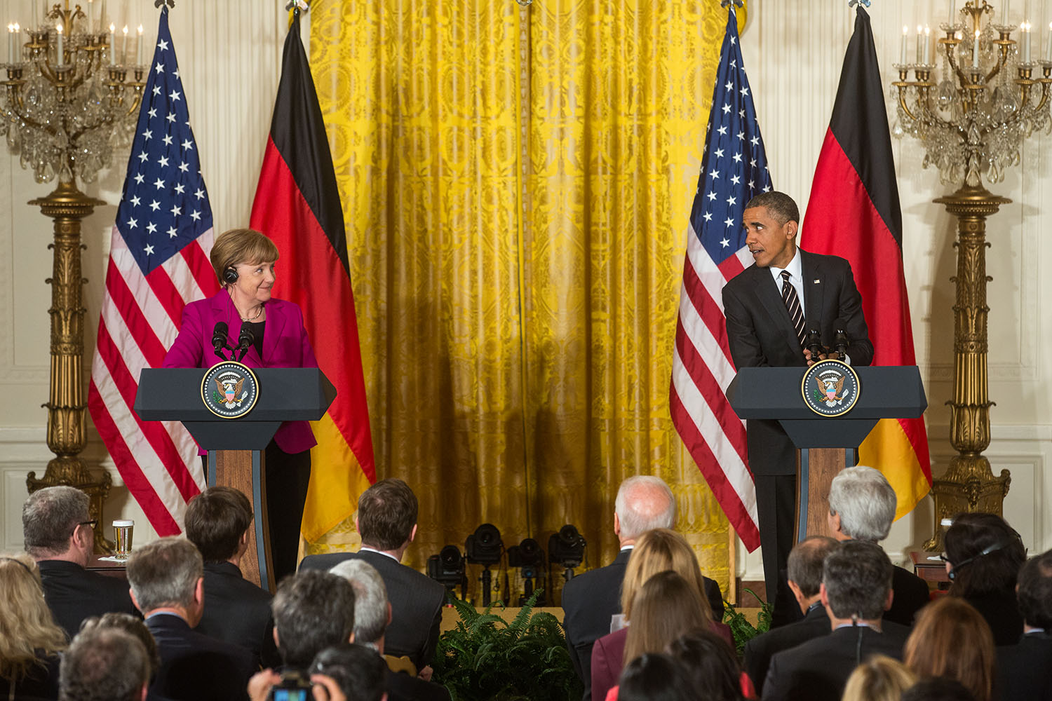 President Obama and Chancellor Merkel Participate in Joint Press Conference (2)