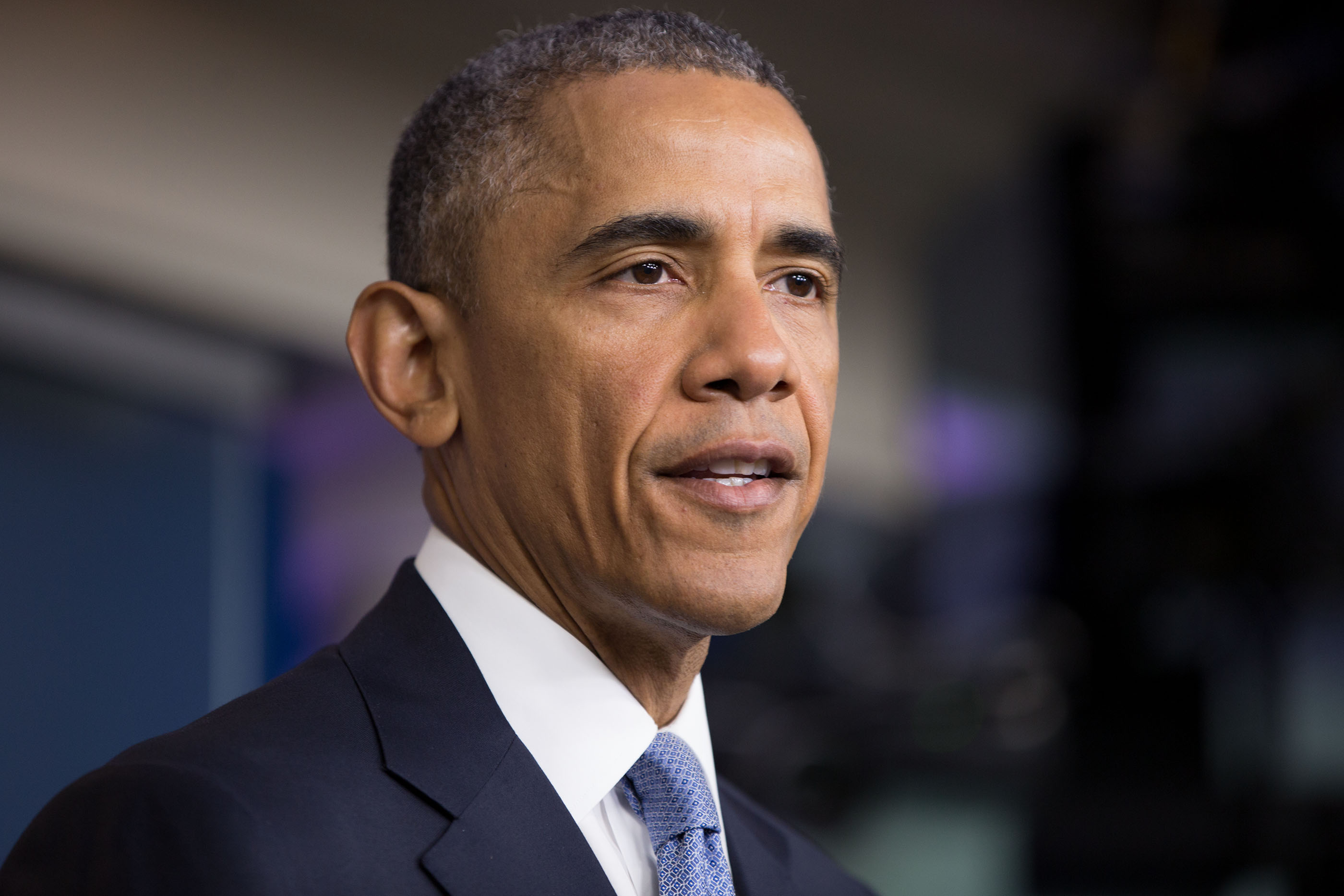 President Obama delivers a statement on a U.S. Government counterterrorism operation against Al-Qaida