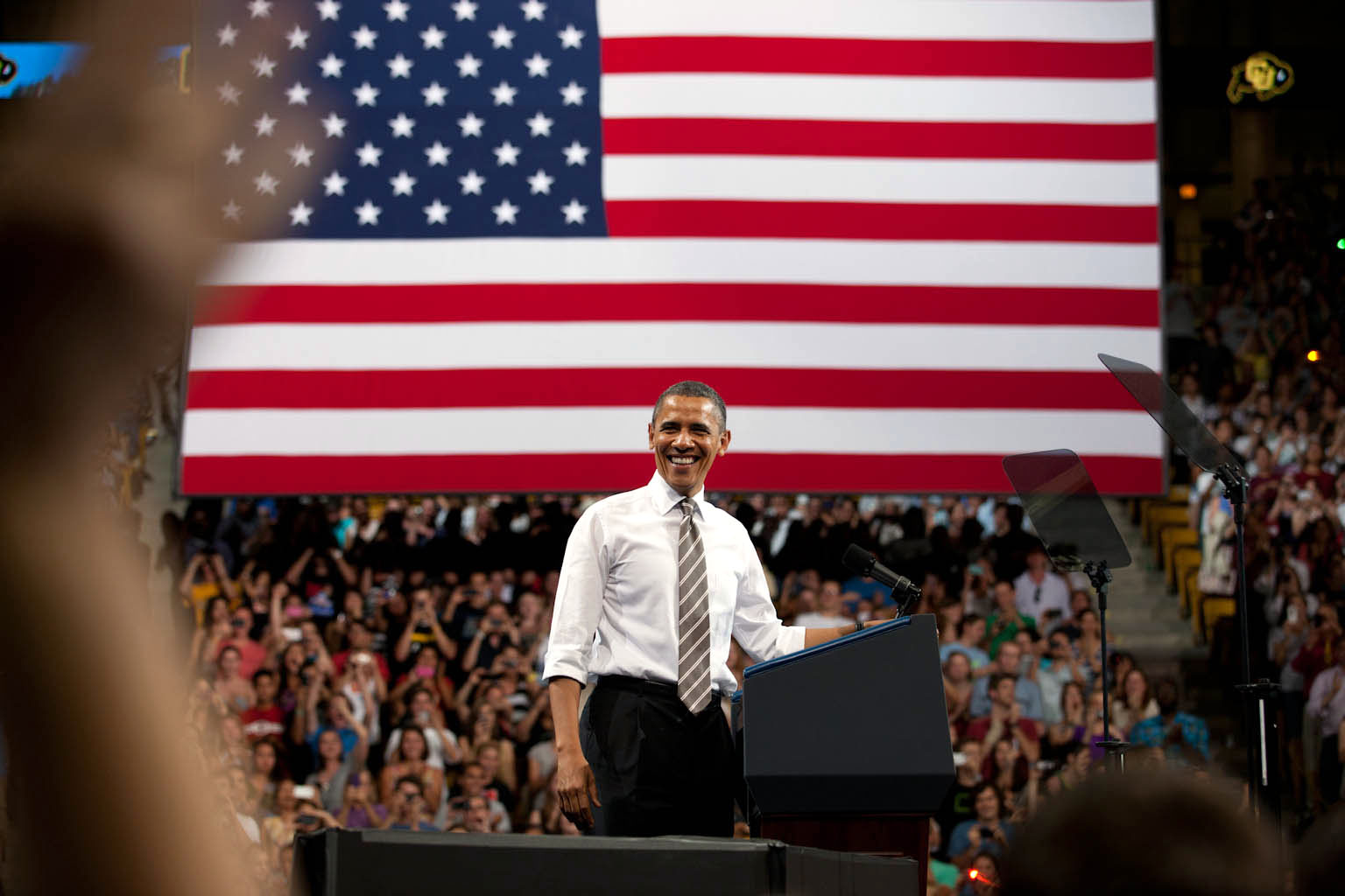 President Obama at the University of Colorado Coors Event Center 