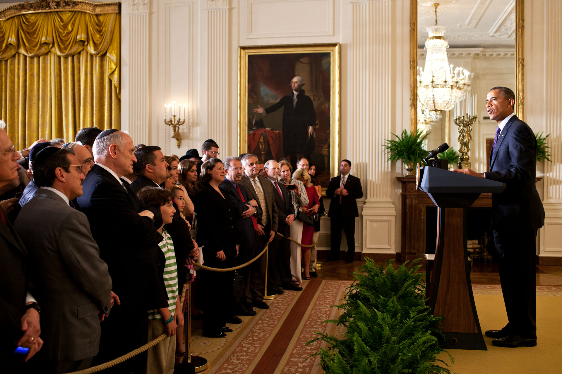 President Obama delivers remarks during a Jewish American Heritage Month reception May 30, 2012