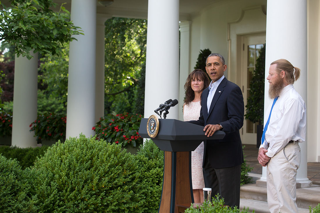 President Barack Obama announces the release of Sgt. Bowe Bergdahl