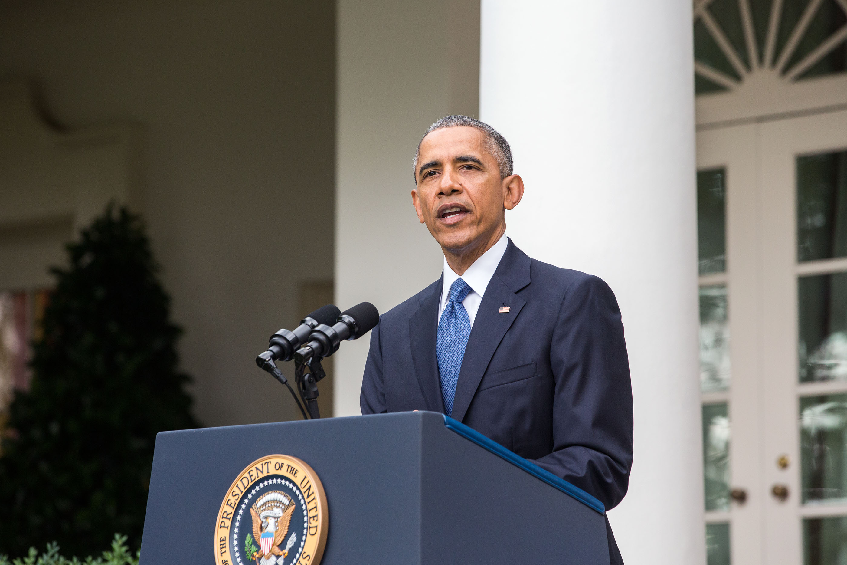 President Obama delivers a statement regarding the Supreme Court ruling on same-sex marriage