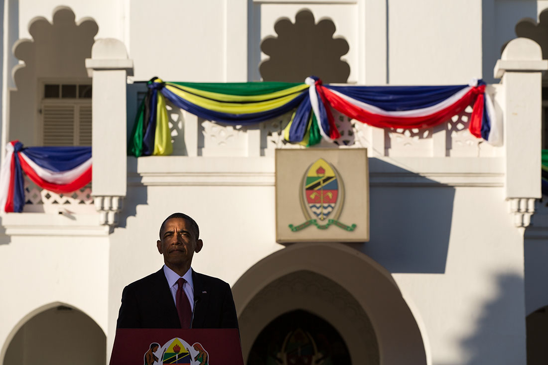 President Barack Obama participate in a joint press conference with President Jakaya Kikwete