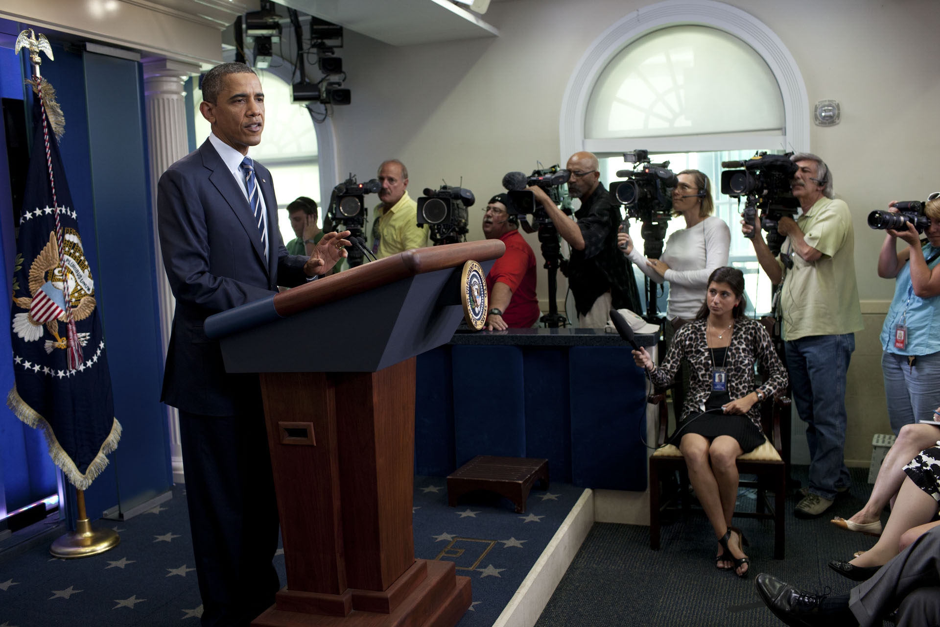President Barack Obama makes a Statement to the Media on Deficit Reduction
