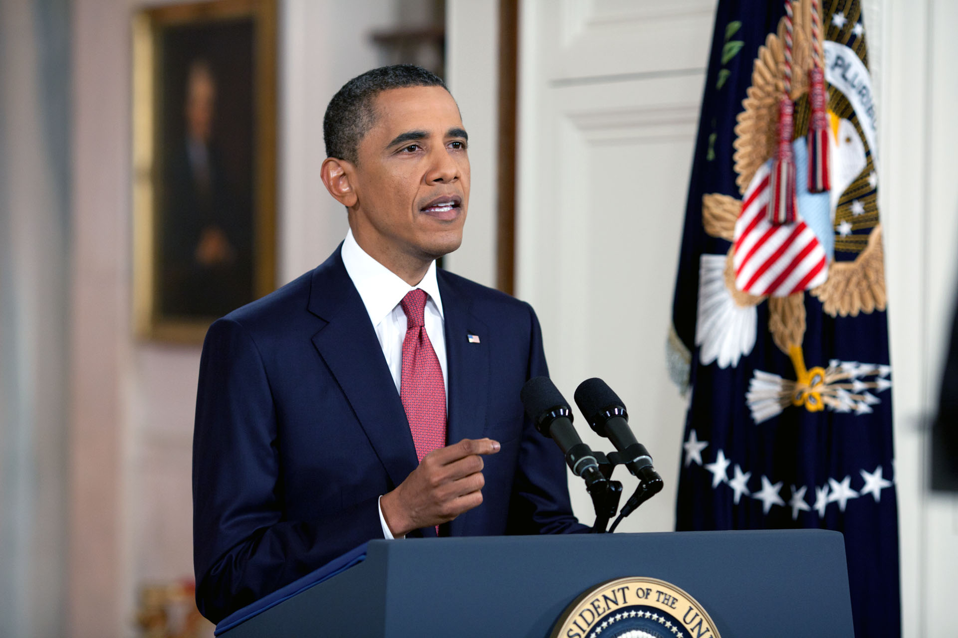 President Barack Obama delivers remarks on the deficit to the Nation