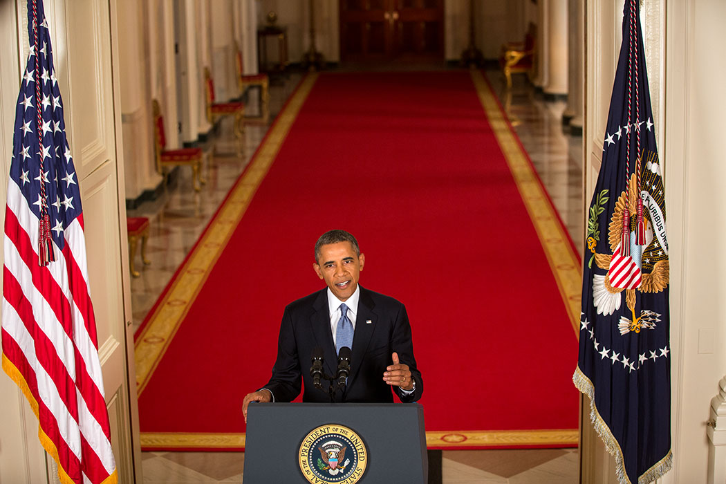 President Barack Obama delivers an address to the nation regarding Syria (Sept. 10, 2013)