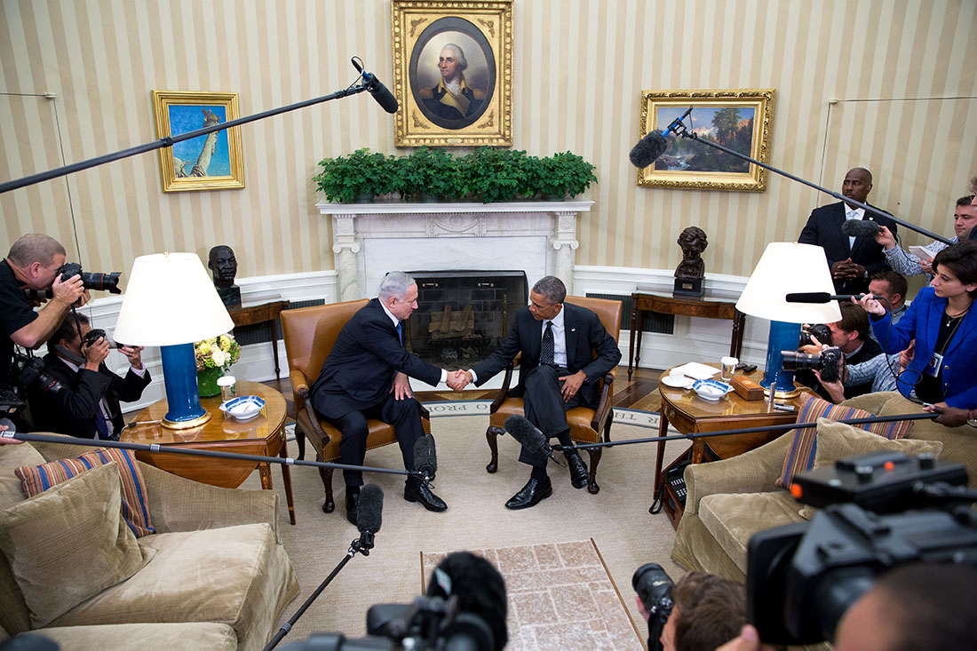 President Obama and Prime Minister Netanyahu deliver statements to the press, Oct 1, 2014