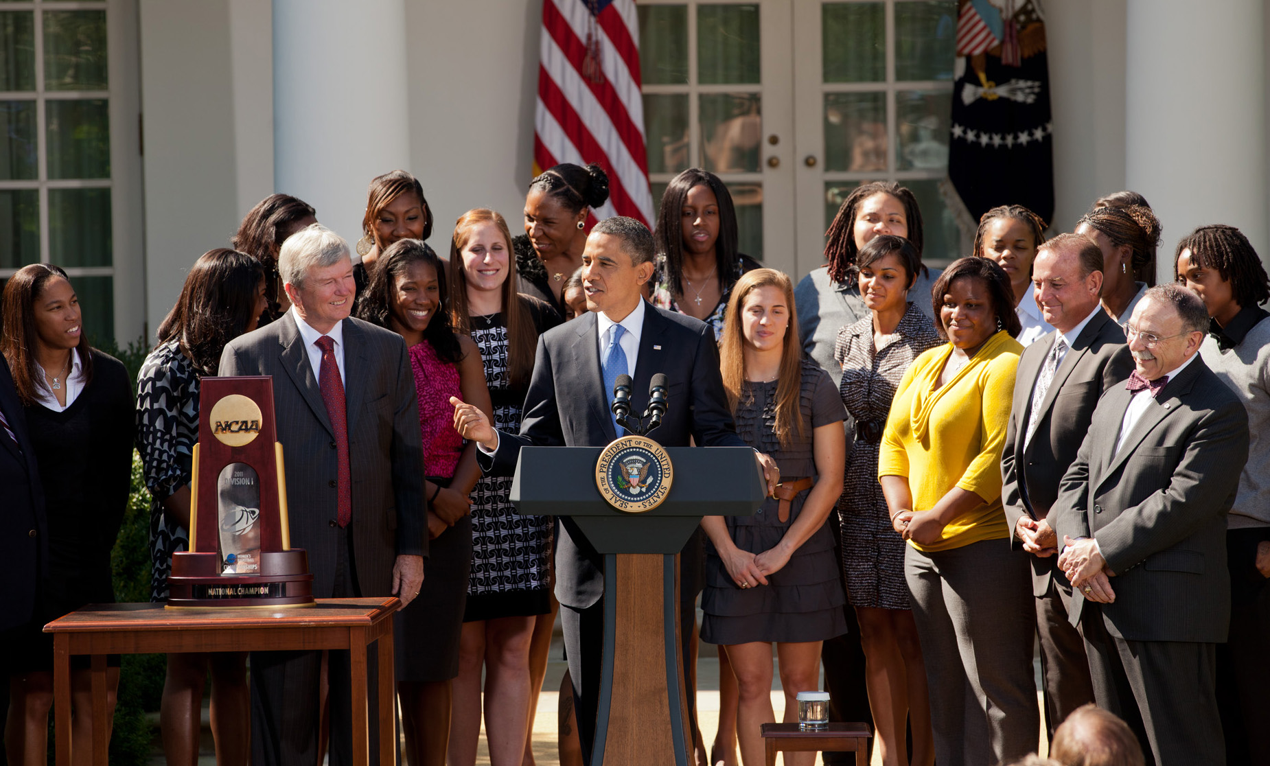 President Obama welcomes the Texas A&M University Women’s Basketball Team