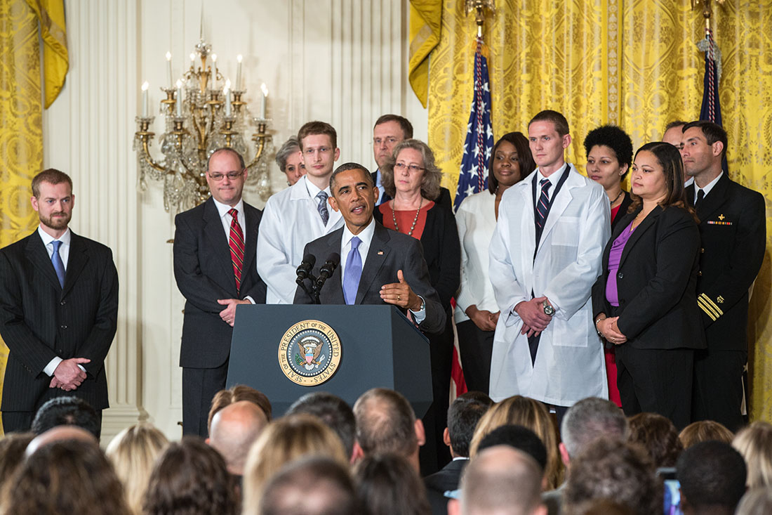 President Obama delivers remarks on Ebola in the East Room
