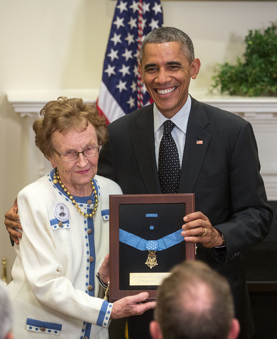 President Obama Awards the Medal of Honor to First Lieutenant Alonzo H. Cushing