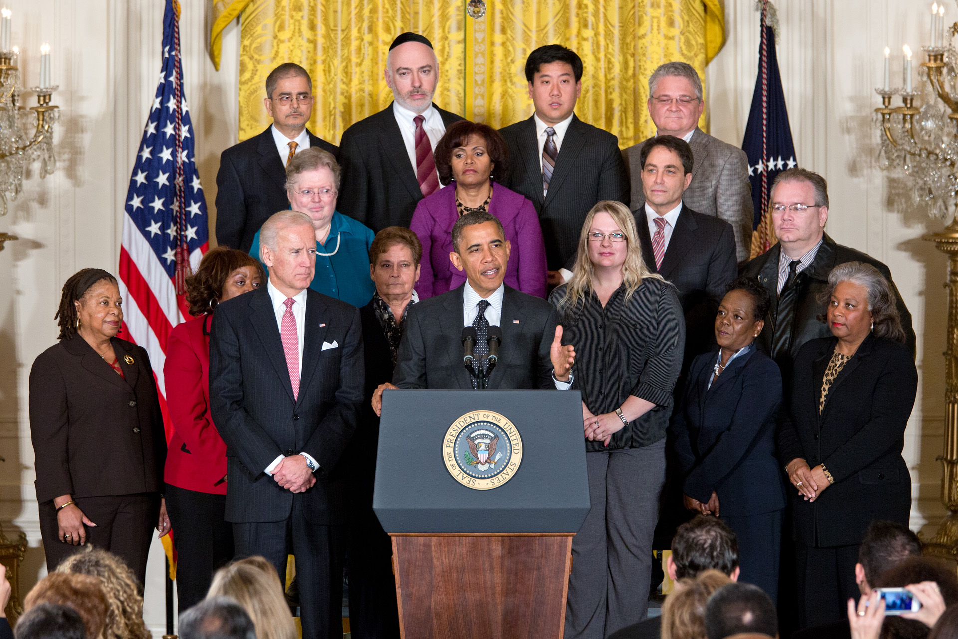 President Barack Obama delivers a statement to the press on the economy